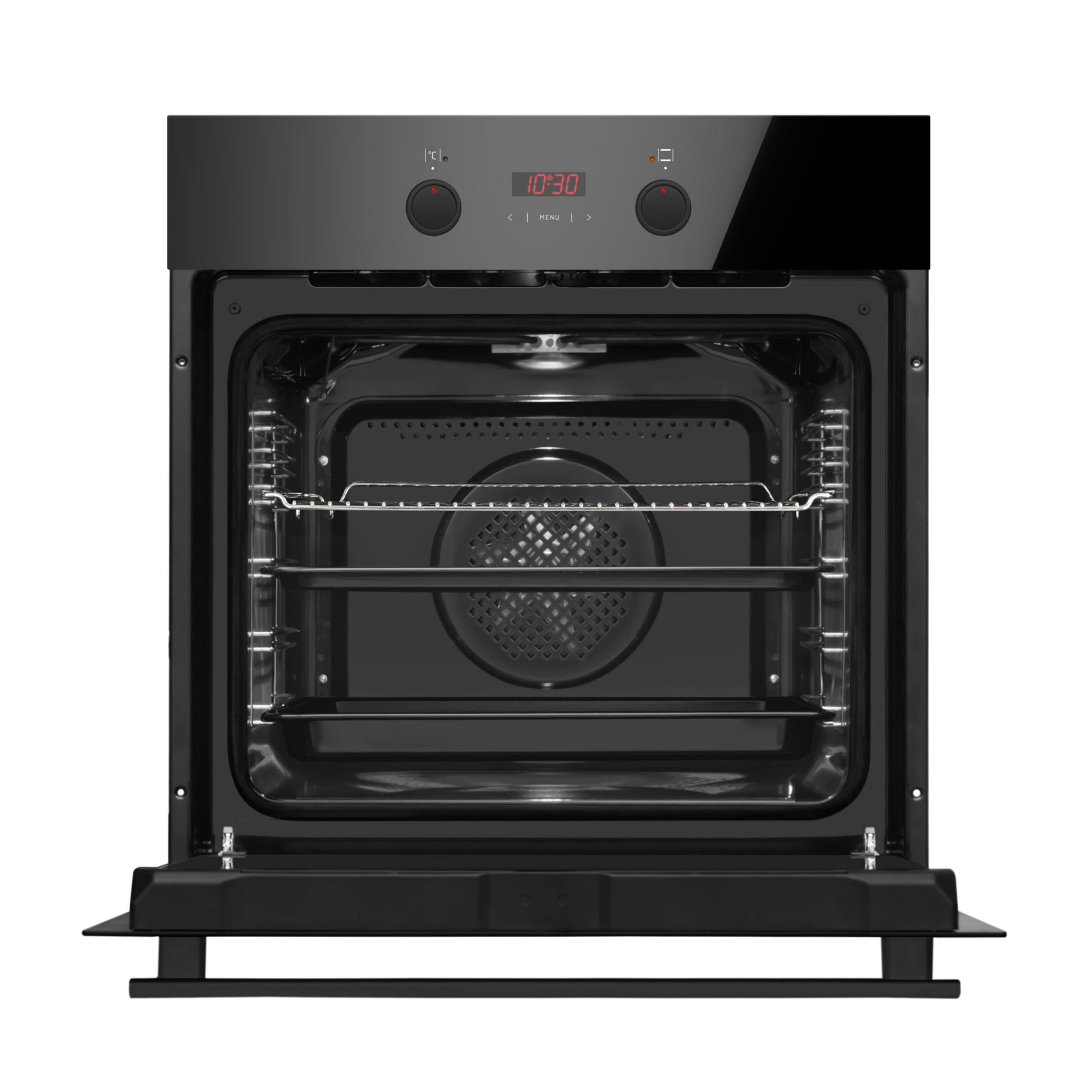 Amica Einbaubackofen 60 cm 77 l XXL‑Garraum 11 Backofenfunktionen Schnellaufheizung Seitengitter Steam Clean CoolDoor3 SensorControl Timer ABE 94410 S – einbaubackofen schwarzglas