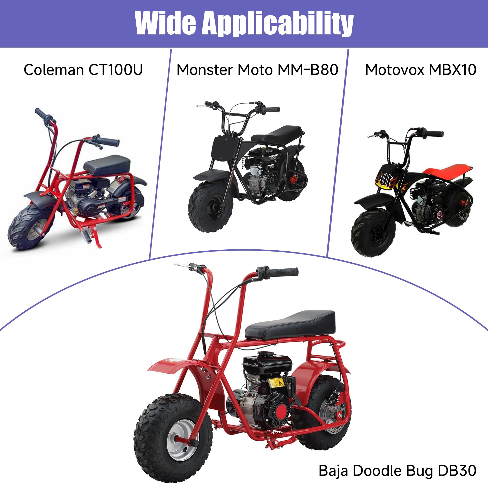 Monster Moto Coleman Ct100u Chain Size 35 Chain Ciloyured