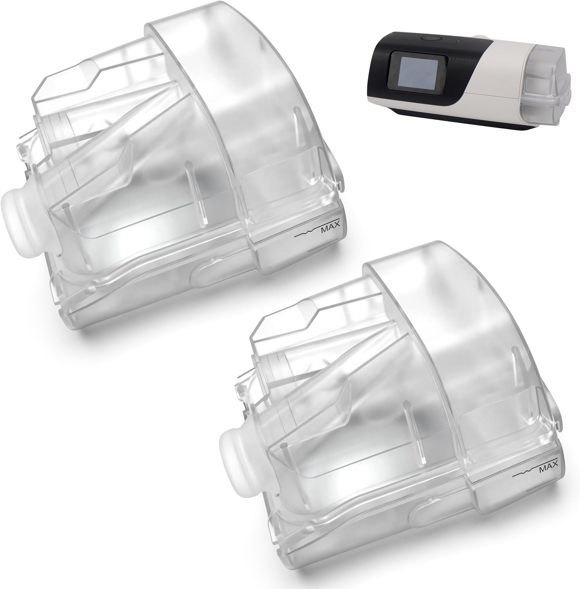 2 Packs Replacement Cleanable Water Chamber for AirSense 11, Perfect Fit & Reliable Seal Water Tub for Durable Use, Great-Value Humidifier Tank Supplies by Everness