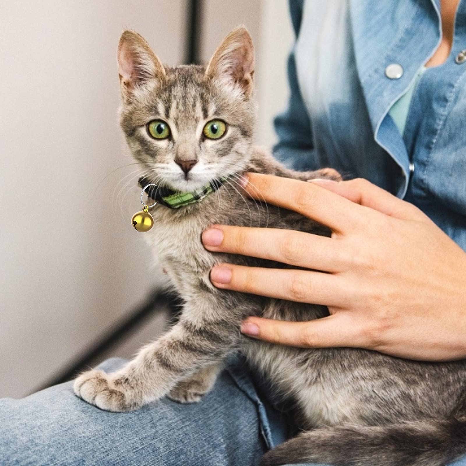 Molain 24 campanelle per gatti con portachiavi, campane per collare cani addestramento animali domestici