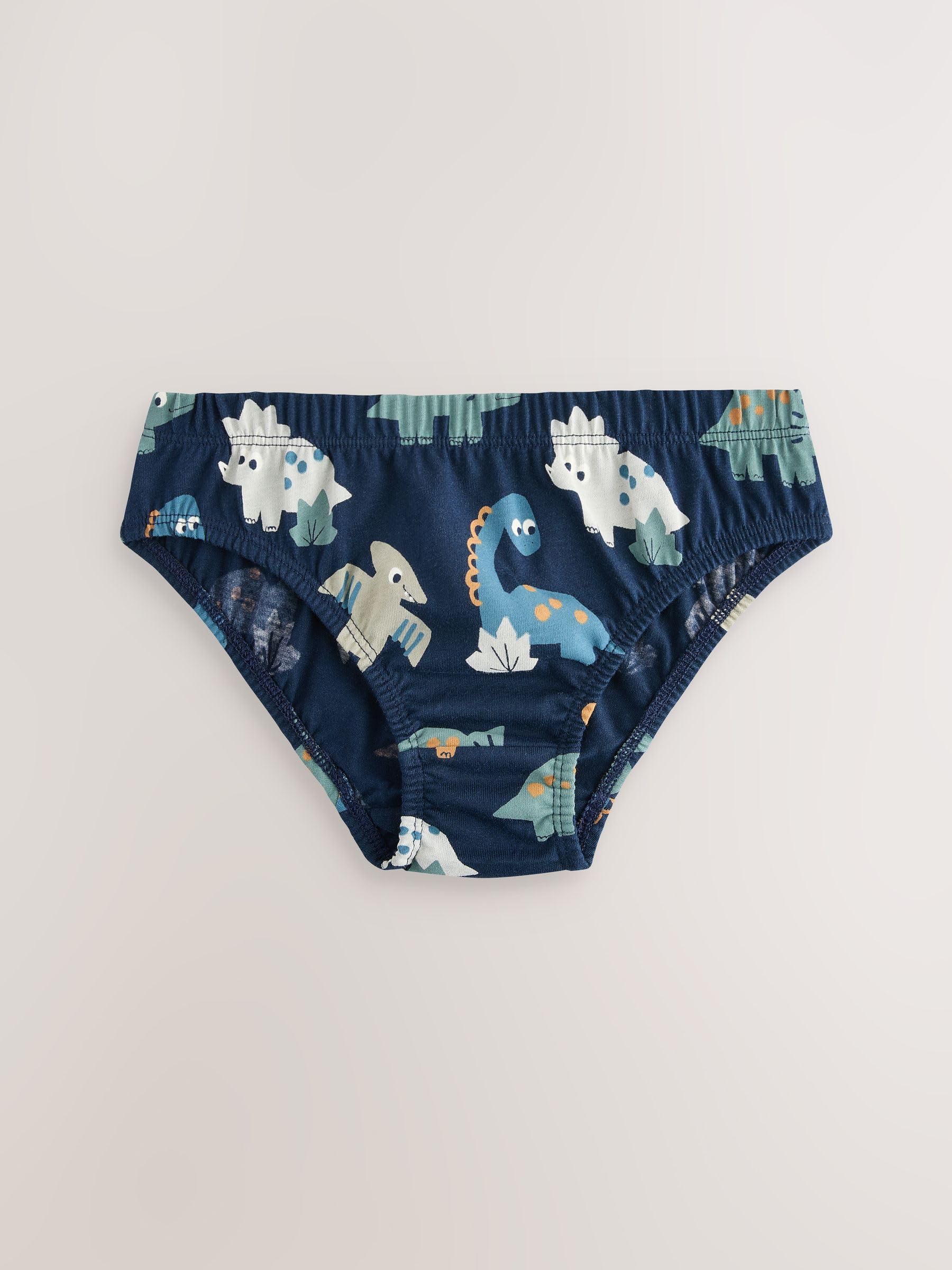 NEXT Garçon Culotte imprimée 100% Coton, Lot de 5 Blue Dinosaur 9 Ans-10 Ans