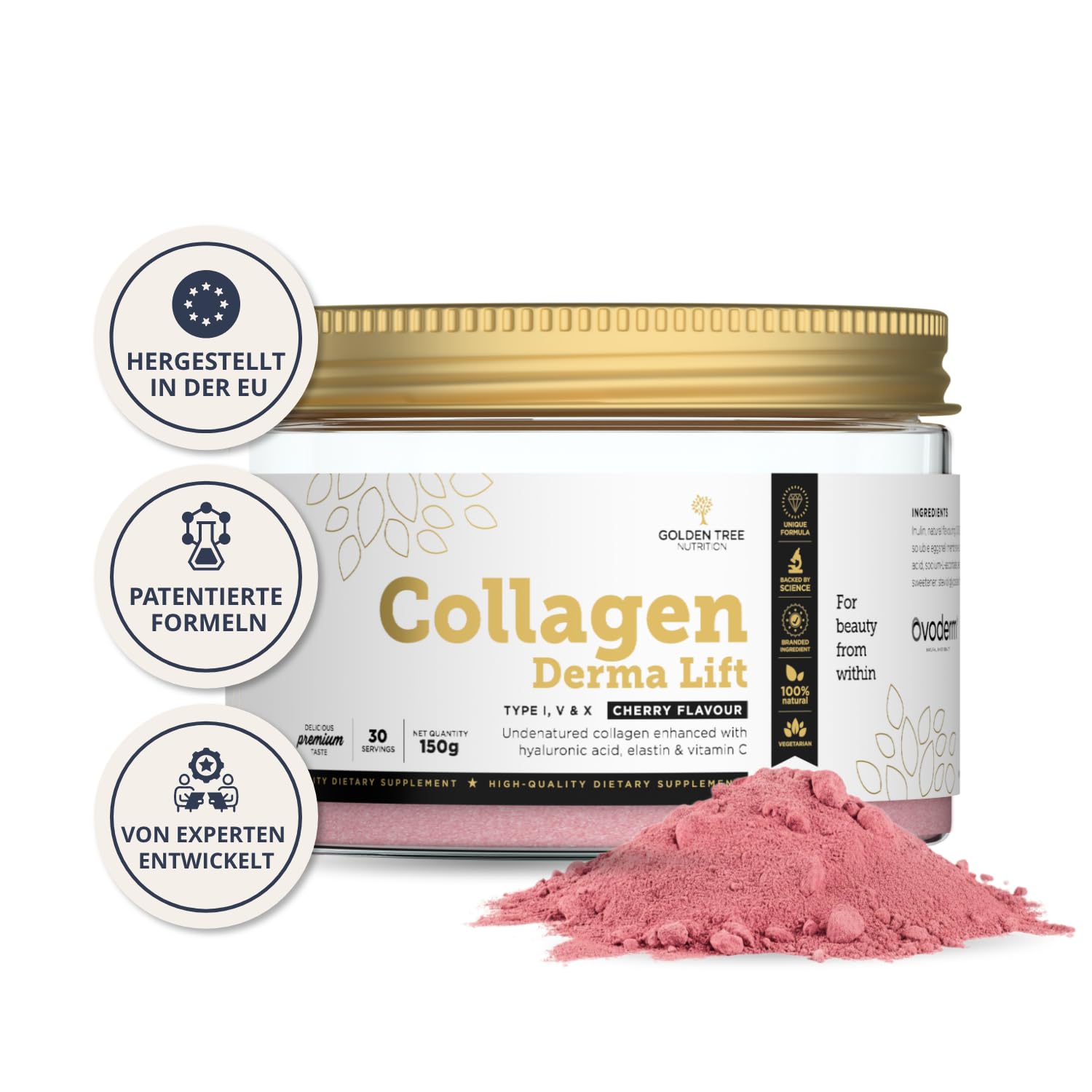 Golden Tree Collagen Derma Lift – Kollagen Pulver, 150 g