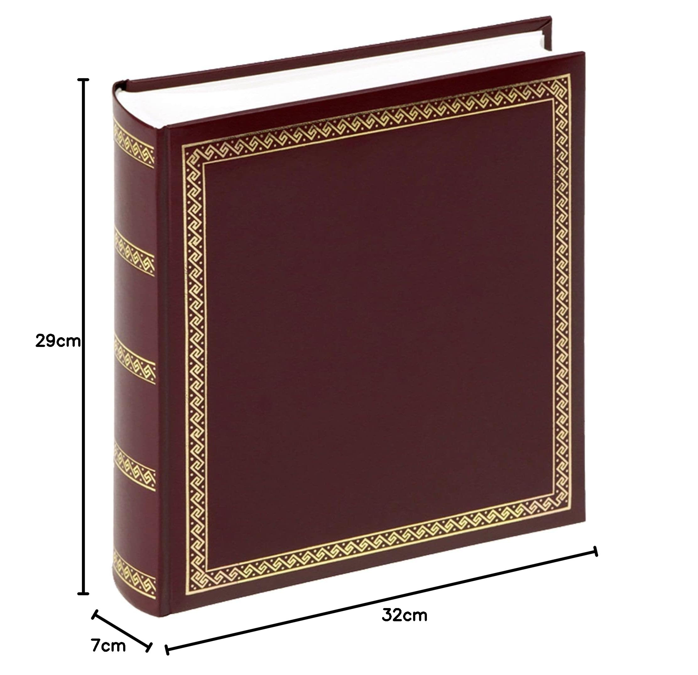 walther design Album Fotografico Rosso 29 x 32 cm Ecopelle con goffratura, Lo Spessore Chic MX-101-R