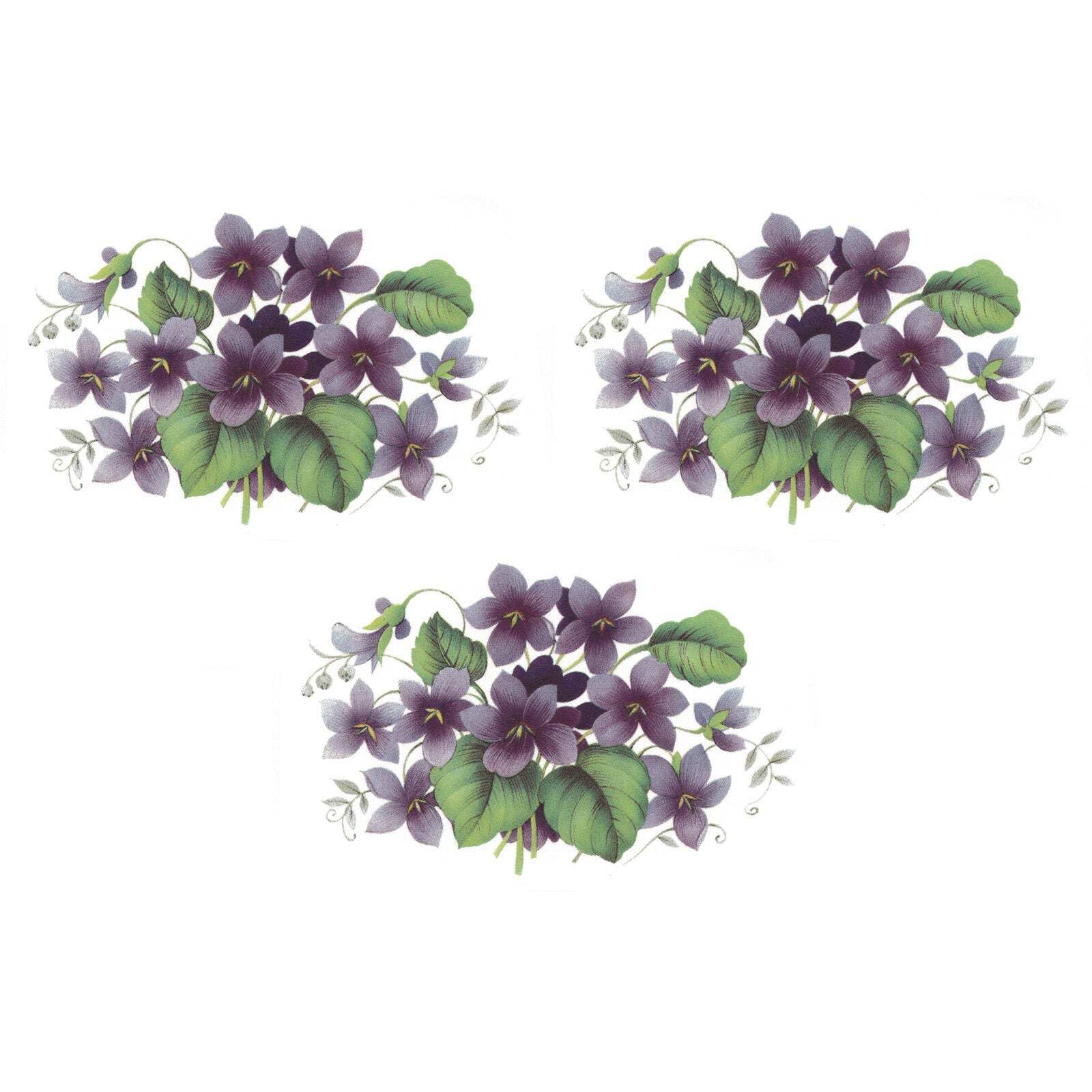 Blue Delft Rose Small Overglaze Ceramic Decals 1.25 Inch (14 Decals)