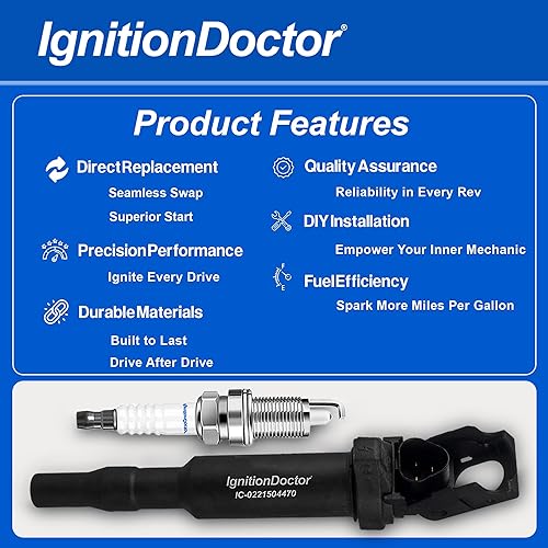 Miniatura 6 de IgnitionDoctor Ignition Coils and Iridium Spark Plugs Pack of 6 Compatible with Select 2006-2013 BMW 128i 328i X3 X5 Z4 & 3.0L Models UF592