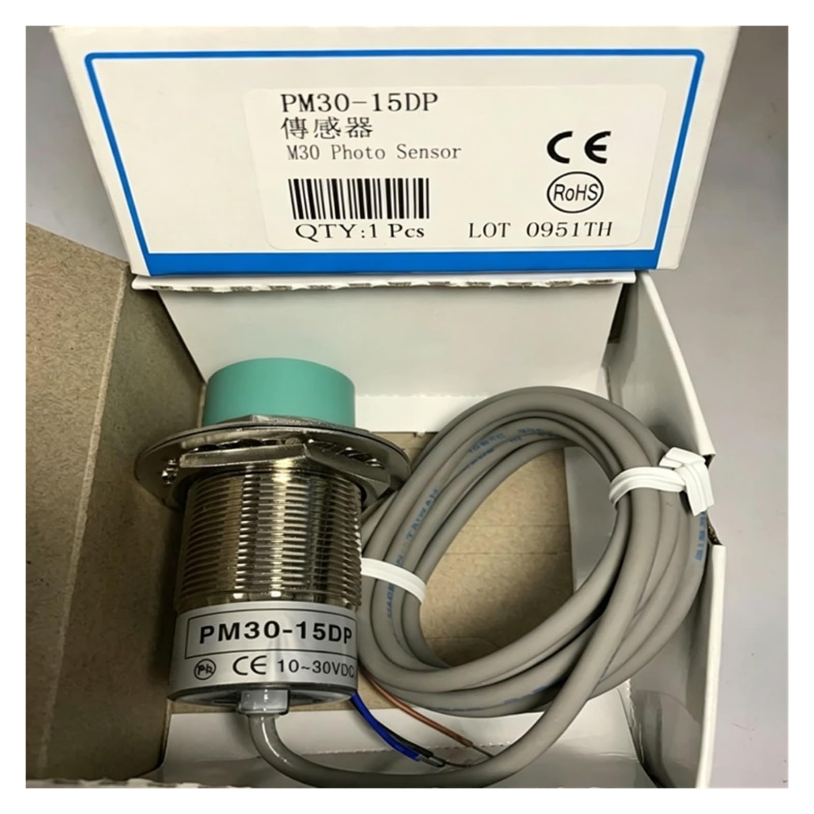 CJKXPZMH 1pcs Sensor proximity switch PM30-10N PM30-10P PM30-10NB PM30-10PB PM30-15S PM30-10S PM12-04NS PM18-08NS(PM30-10NB)