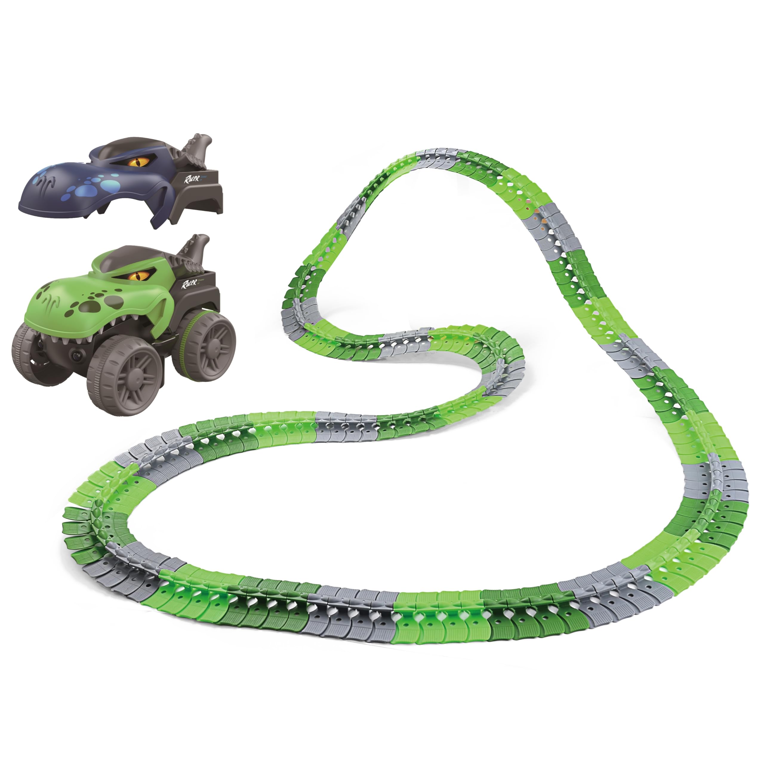 Zoop Toys Pista de Corrida Radical Dino Flex Carrinho Verde