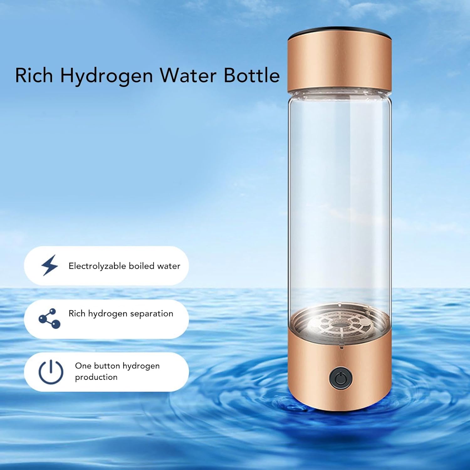 ダブル水素ボトルプレミアム 充電式高濃度水素ガス 水素水生成器 久保伸夫