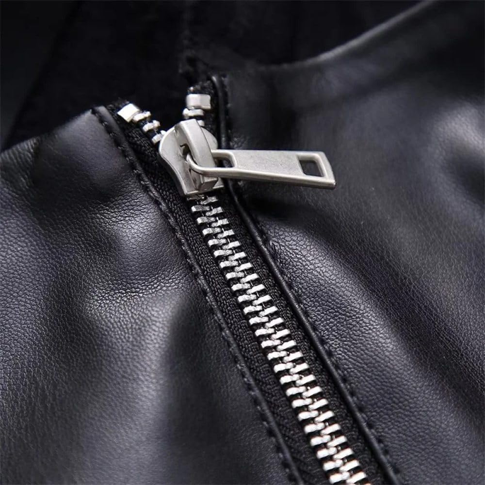 SWEPER Falda Corta De Mujer - Falda De Cuero Desmontable para Mujer De Invierno Falda Asimétrica con Detalle De Costura con Cremallera A La Moda