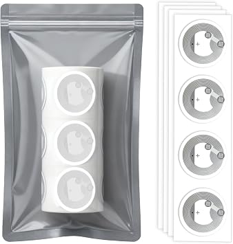 20 PCS NFC Tags NTAG215 NFC Chips NFC Stickers Round Cards,NFC 215 Stickers Compatible with TagMo and Amiibo and NFC Enabled Mobile Phones Devices