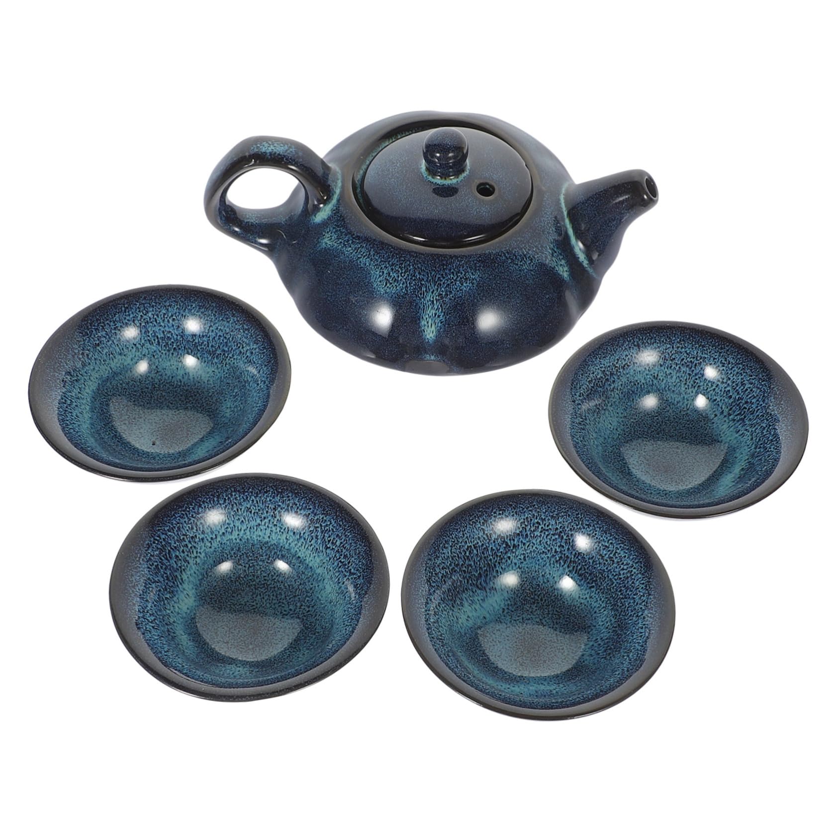 Juego de té kung fu de cerámica Mipcase con tetera antigua y tazas para la casa
