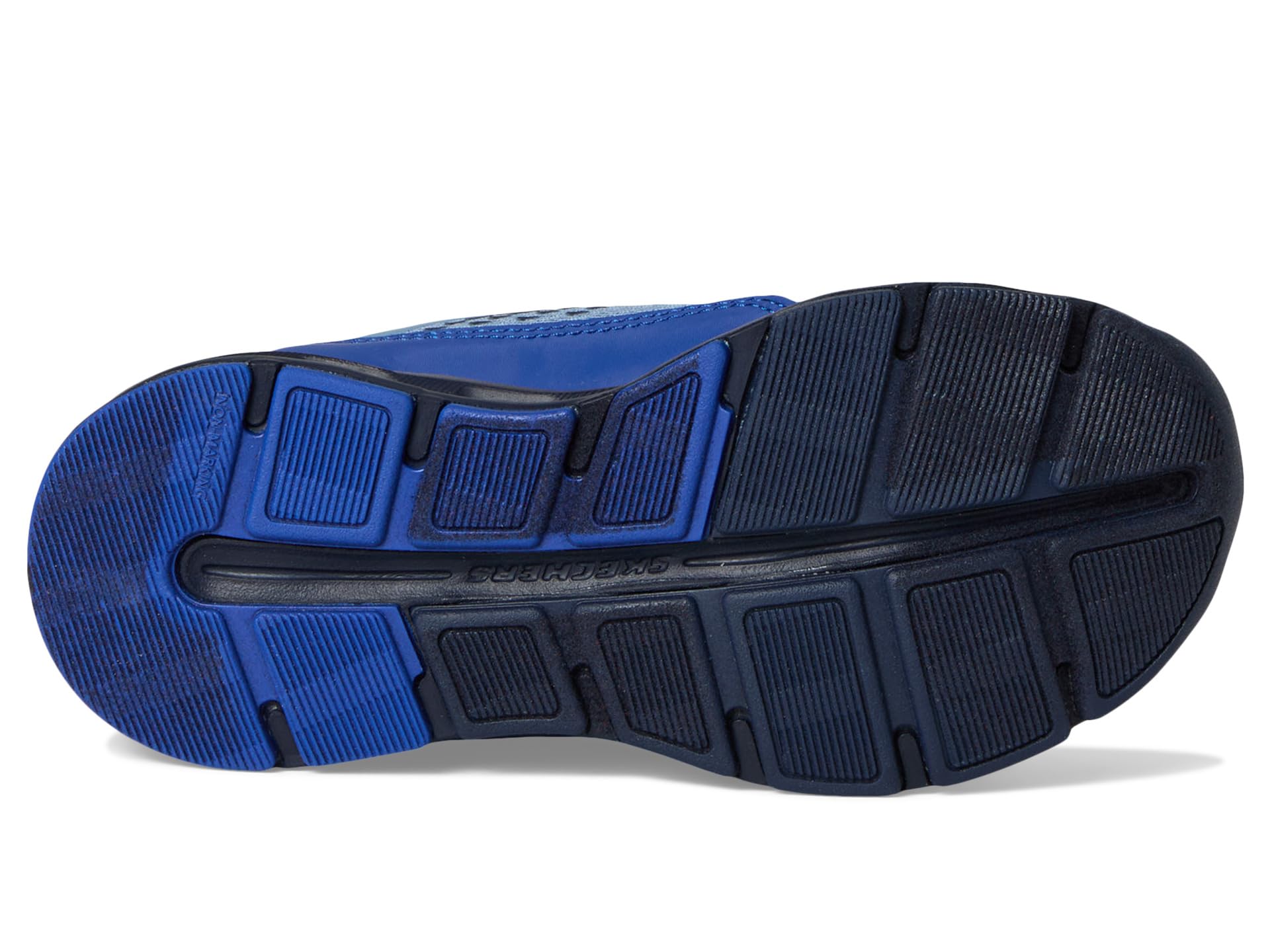 Skechers Jungen Glide-Step Plus Vista-Lane Trainer, Blue Synthetic/Textile/Navy & Silver Trim, 36.5 EU – Ansicht 4