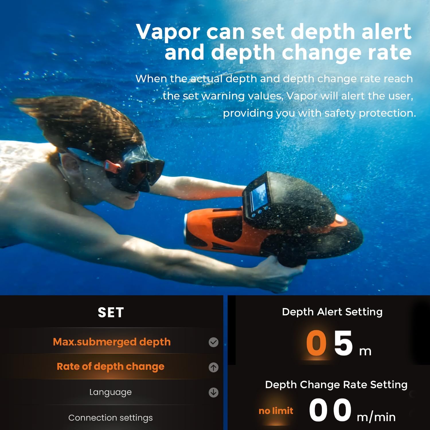 Subacoque scooter Supported Scoottura 3 Supero Subatro Vapor 60 minutes 6.21 mph 46lbf For free diving diving underwater snorkeling recreational toys for yachts and boats 7 719E gs6yoL. AC SL1500