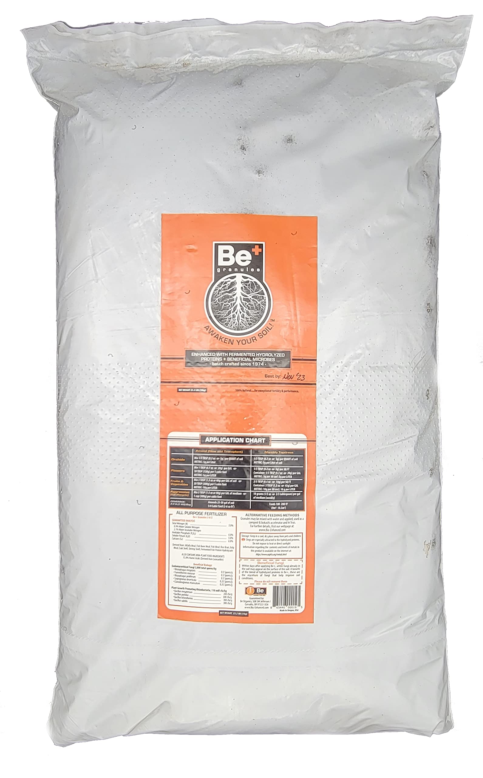 22.2 lb (10 kg) Be+ Granules Bio-Fertilizer +Amino Acids +Beneficial Microbes