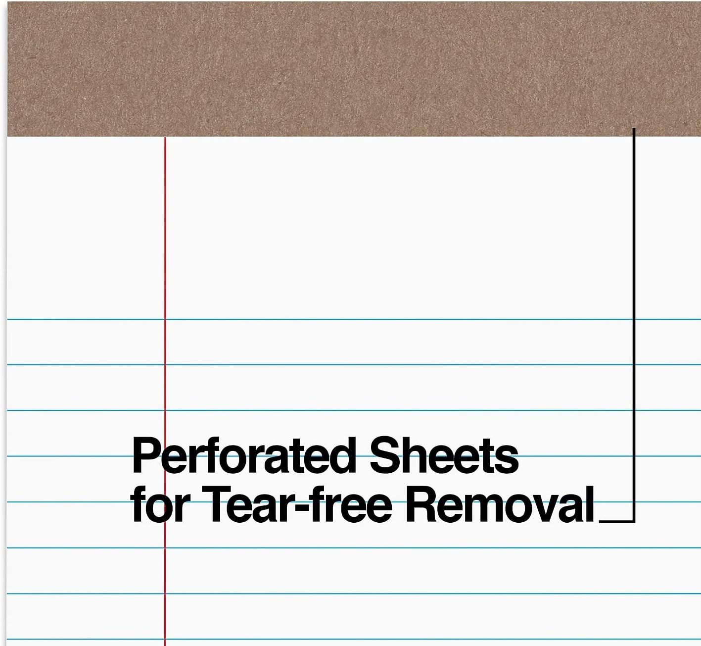 STAPLES Notepads, 5” x 8”, Narrow Ruled, White, 50 Sheets/Pad, 12‑Pack