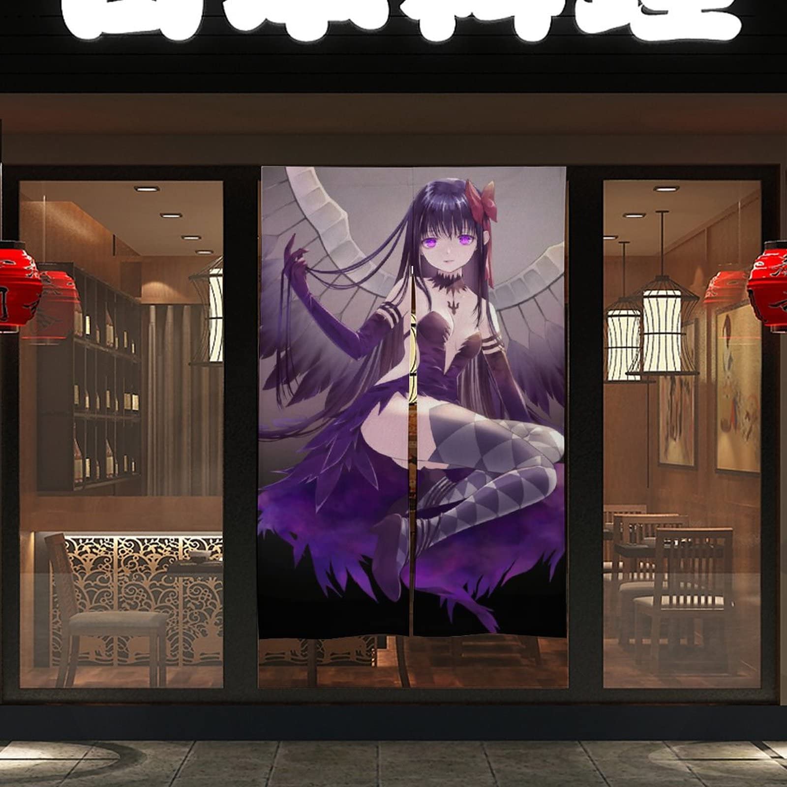 Amazon.co.jp: 暖簾 魔法少女まどか☆マギカ 暁美ほむら 水着【麻布製