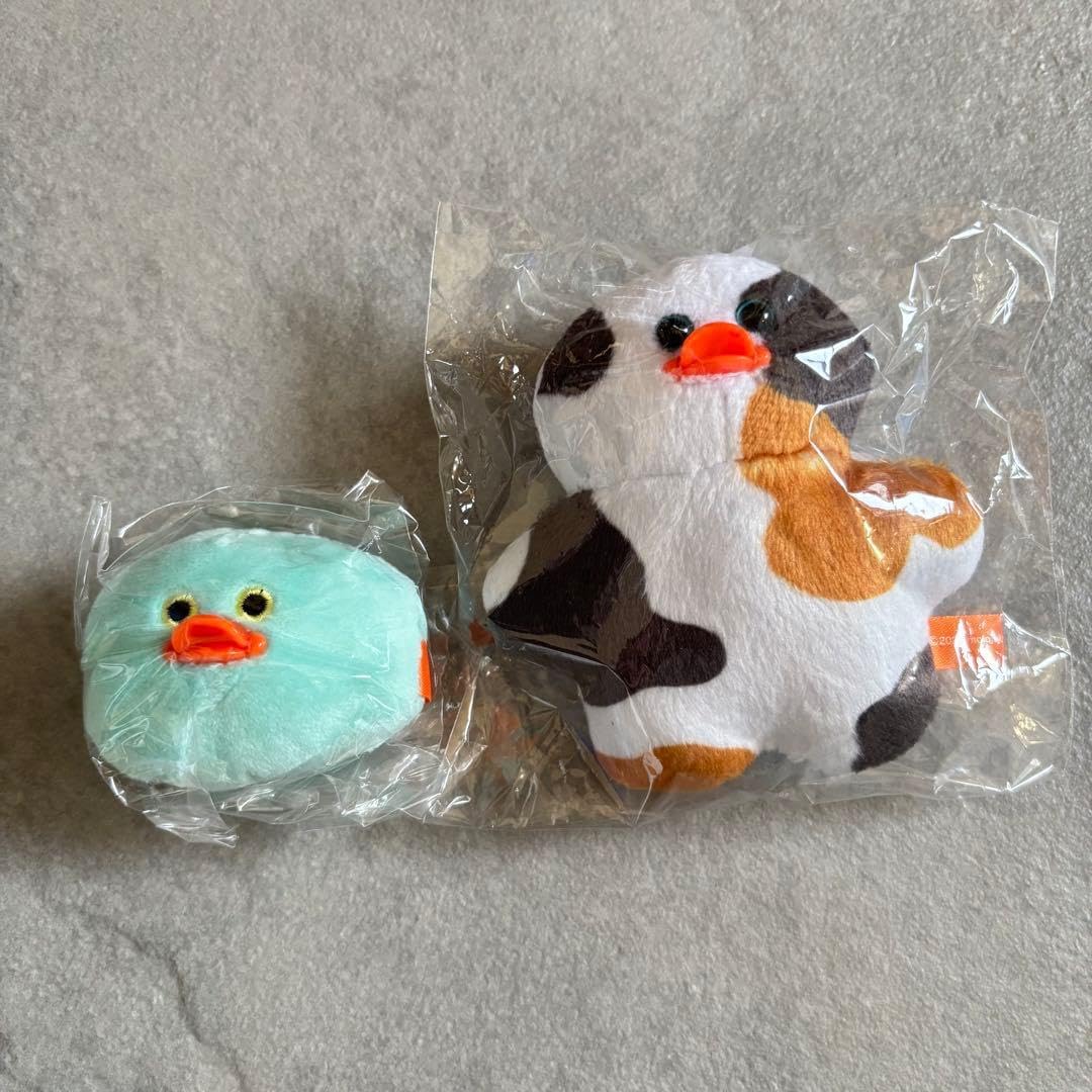 タグ付 mojojojo ぬいぐるみ フェイスマスコット ひよこ 2点セット