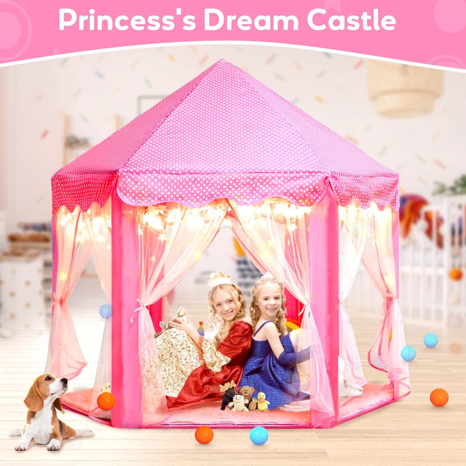 Barbie Doll House Children's Indoor Tent Game House House Princess