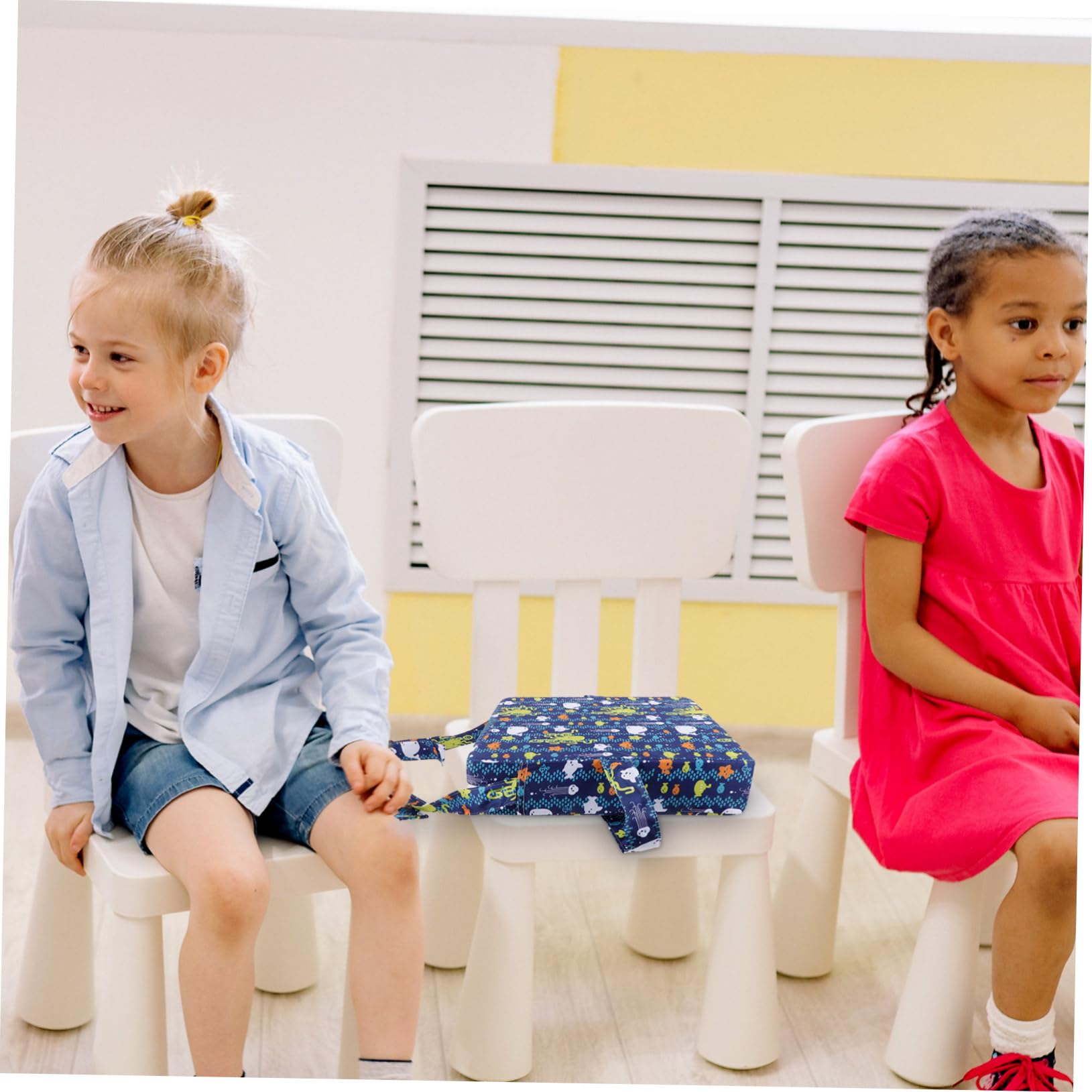 Cojín Elevador Infantil para Comer Portátil y Compacto Diseño con Dibujos Animados Aumenta Altura para Sillas de Comedor para Casa y Viaje
