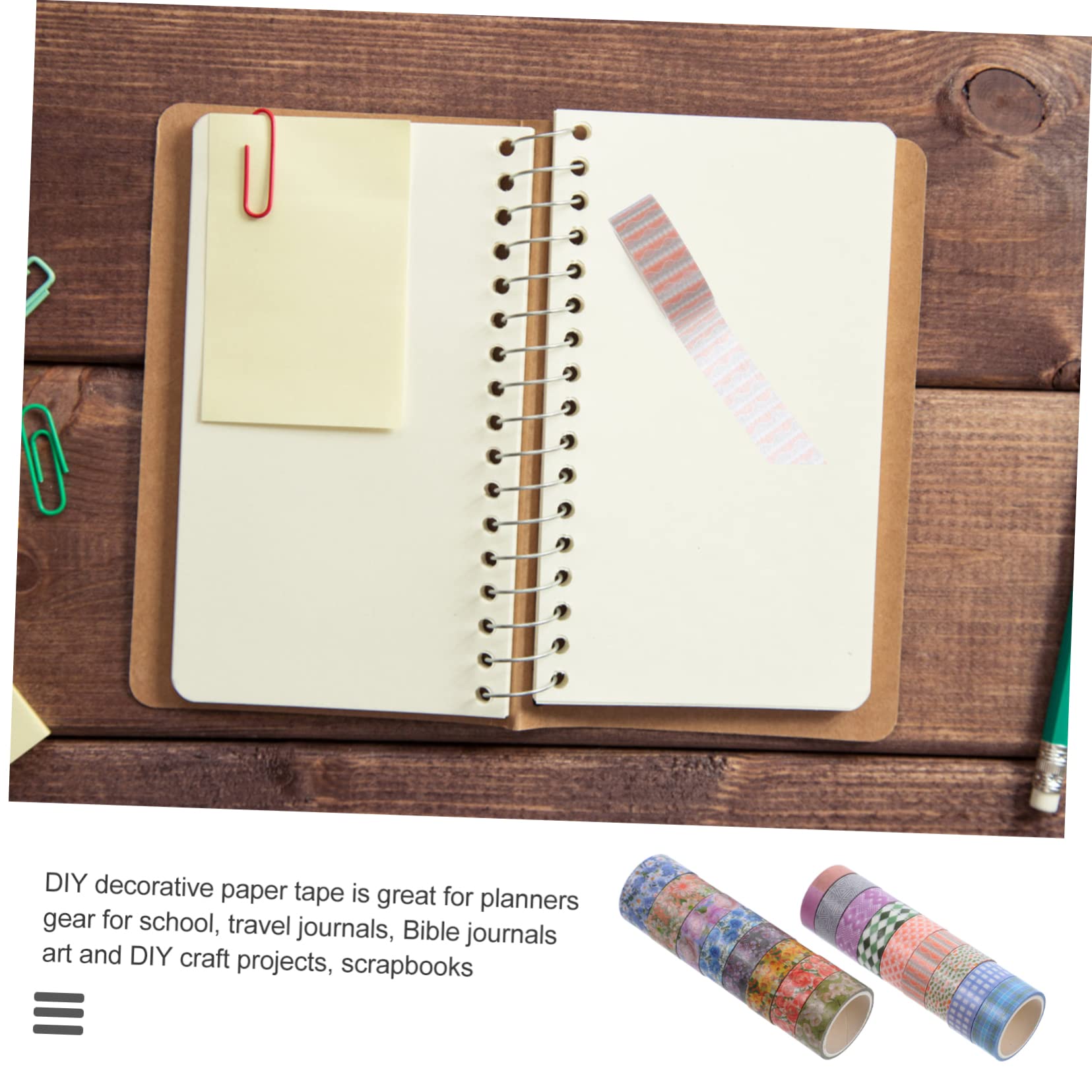 TEHAUX 51rotoli Nastro Adesivo Decorativo Washi Con Motivi Floreali Carta Per Scrapbooking e Fai Da Te Per Adatto Per Pianificatori e Decorazioni Personali
