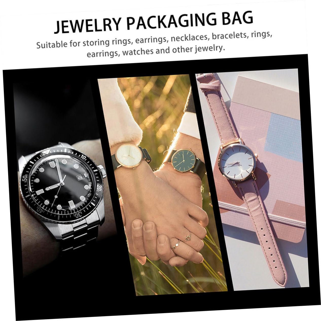 Hemobllo 4 Sätze Aufbewahrungstasche Ansehen Reisen Sprechen Wasserdicht Schutz Uhrentasche Beobachten Sie Den Halter Uhr Ärmel Betrachten Beutel Flanell Green 2 Stück * 4