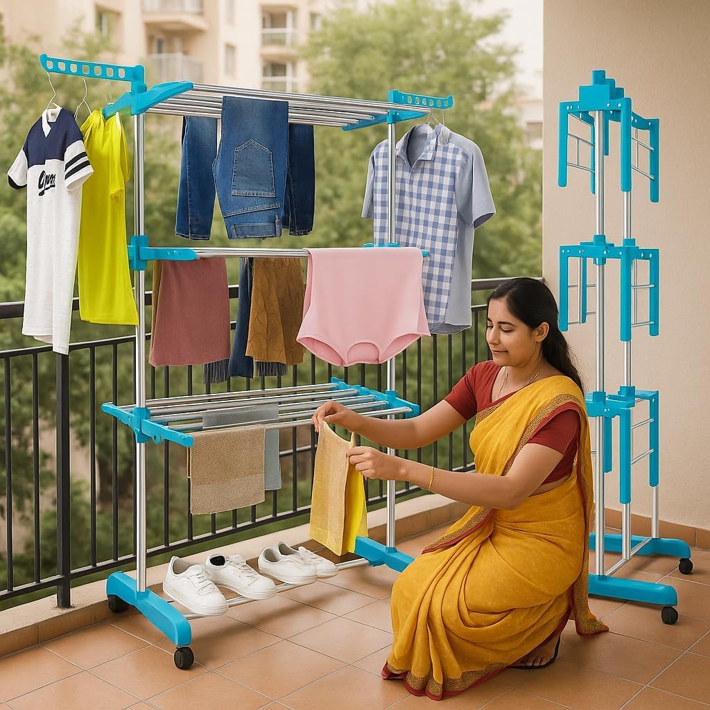 2 in 1 Bathroom Cleaning Brush with Wiper and Long Handle Floor Cleaner Scruber Brush MKO3