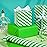 WRAPAHOLIC 30 Inch Reversible Green Wrapping Paper - Green and Stripes Wrapping Paper for Birthday, Holiday, Wedding, Baby Shower - 30 inch x 33 feet