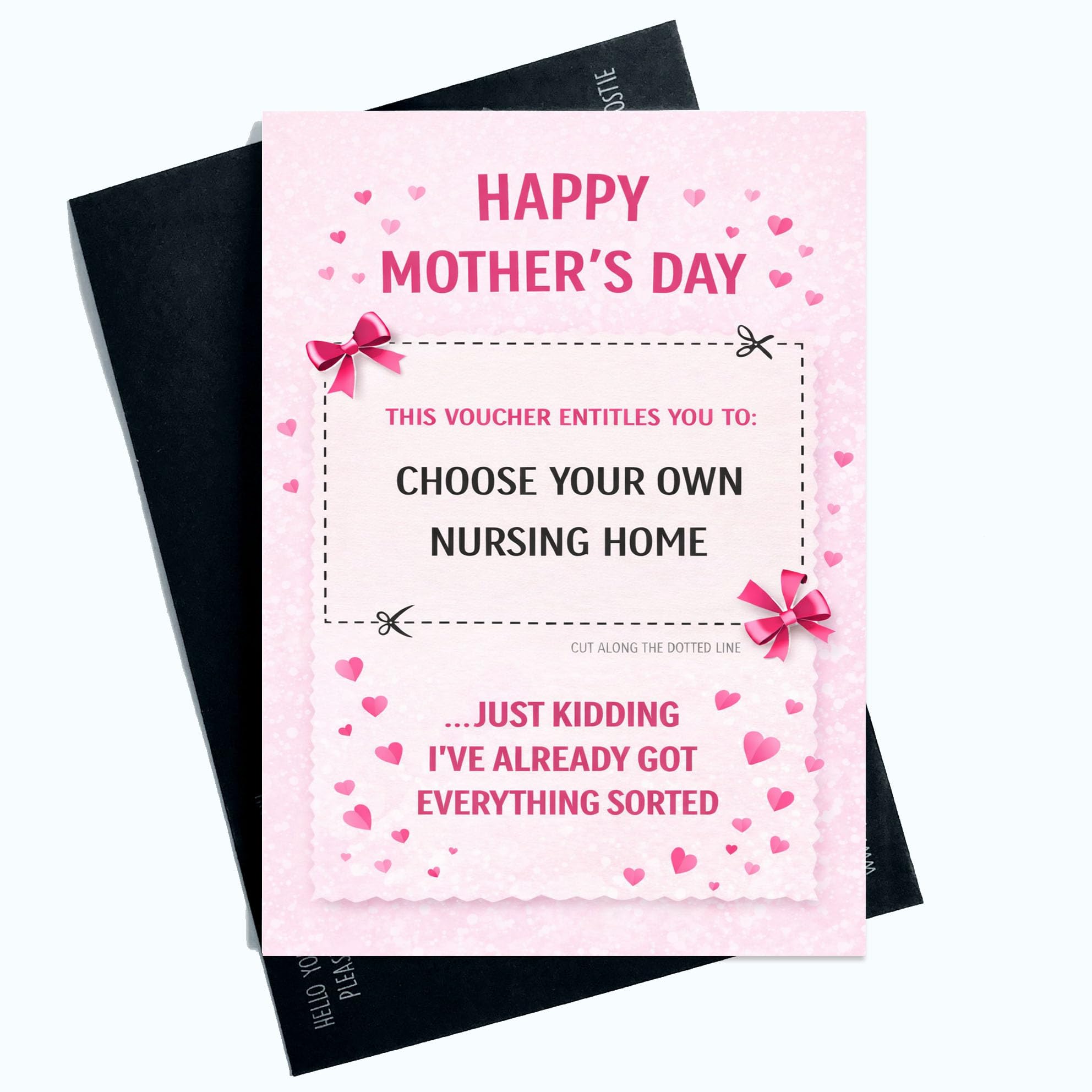 Peachy Antics Mother's Day Card Funny Joke For Her Funny Mother's Day Card Funny Card for Mum Card Mothers Day Card Funny Card Card for Her Joke Voucher Nursing Home SP433