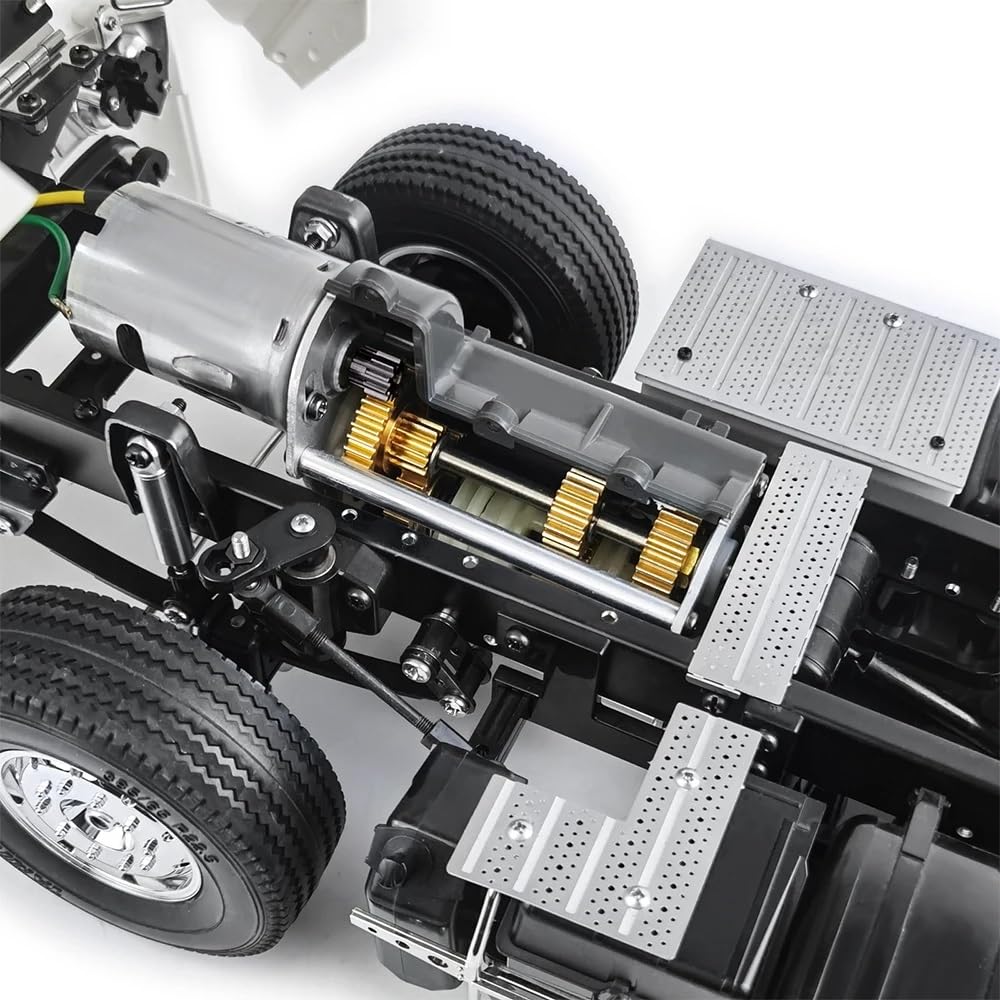Pour Tamiya Pour Man Pour Scania 1/14 Kit 7 Pièces Moteur Boîte Vitesses Engrenages Voiture RC Remorque Remorquage Camion Dragster Pièces Rechange Remplacement RC