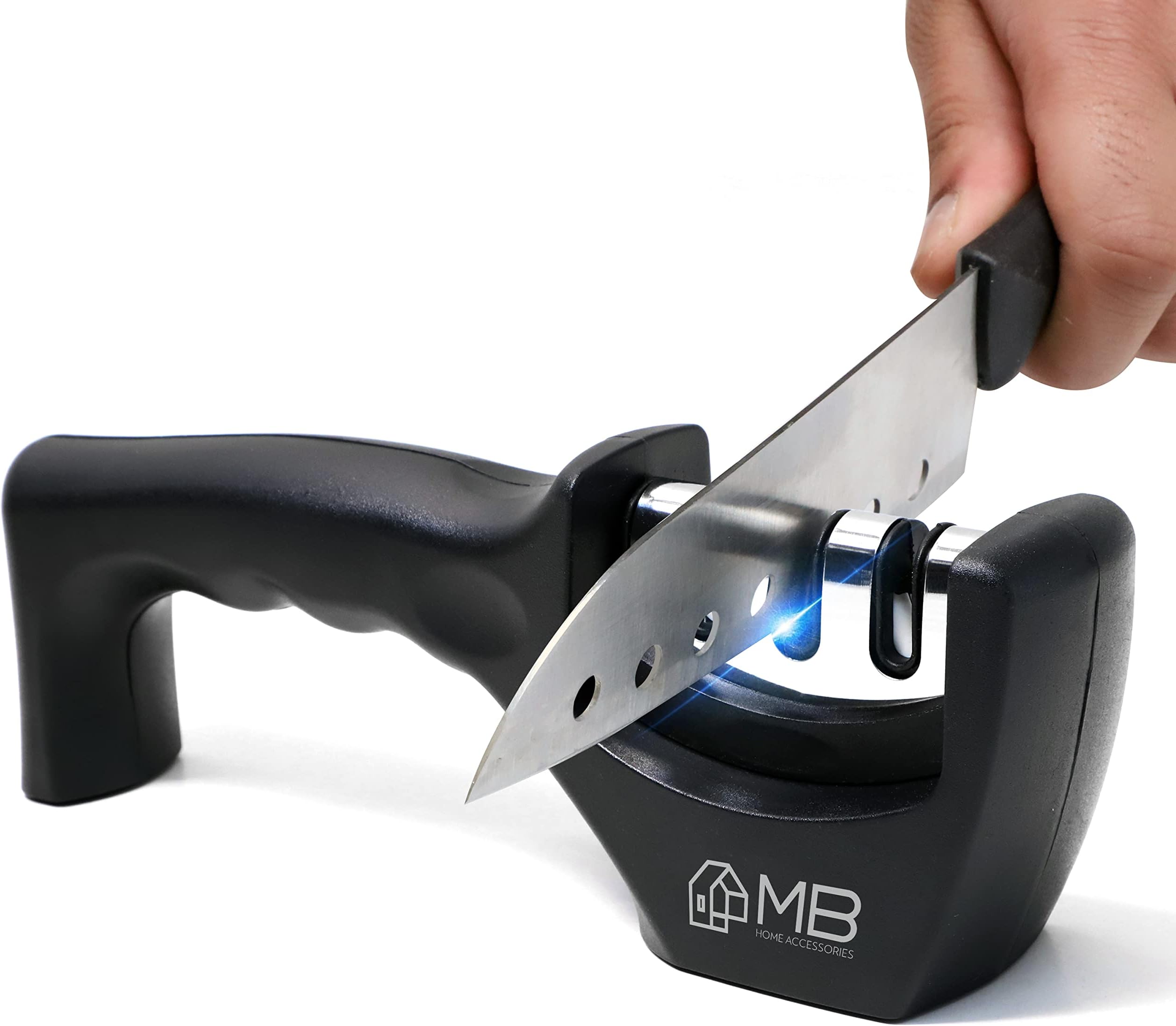Amazon.com: Good Cook 2-Stage Knife Sharpener, black, 6.75 x 3.50 x 2. ...