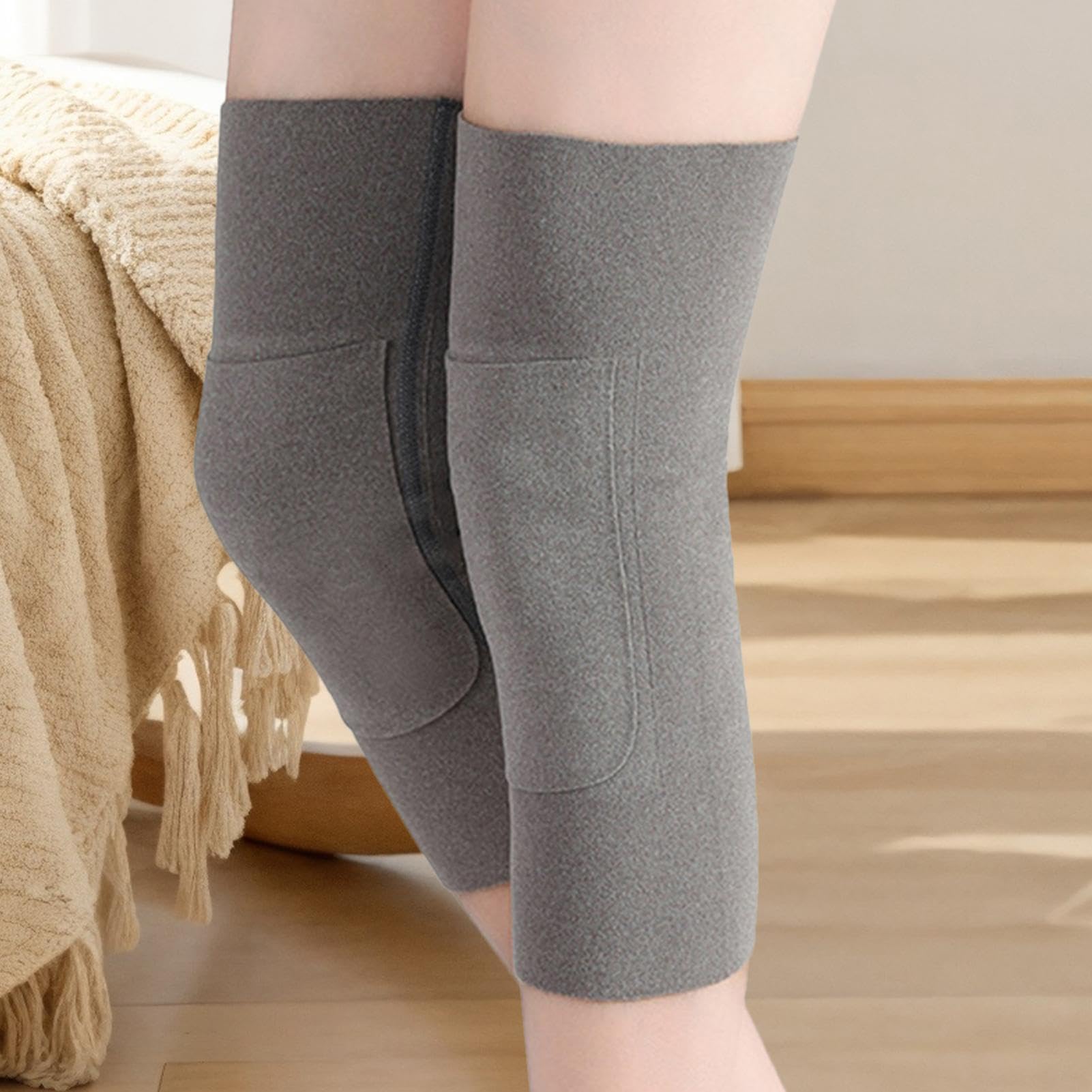 Genouillères Thermiques Vélo - Protection Chaude Antidérapante Pour Cyclisme, Randonnée, Hiver - 8