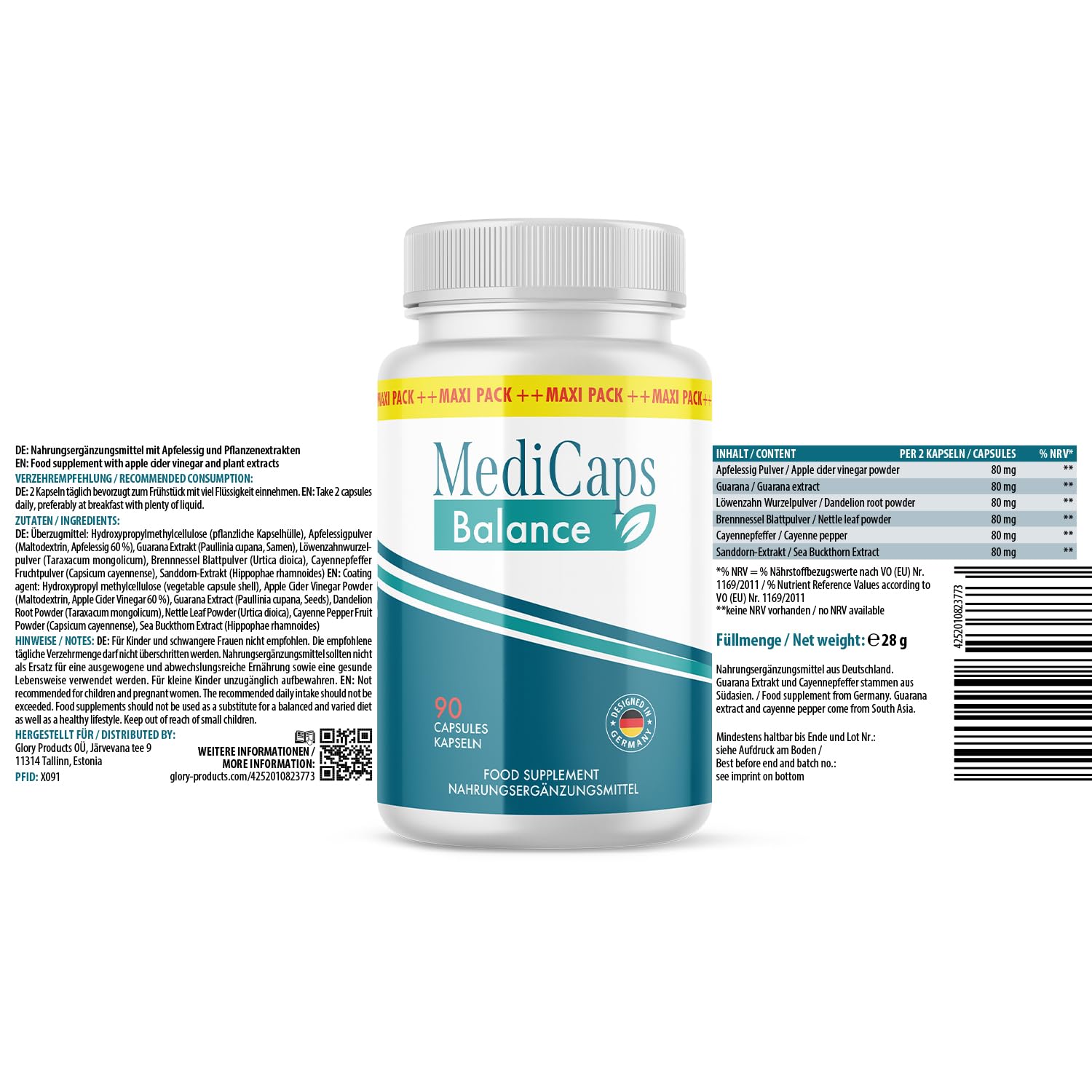 MediCaps Balance Kapseln | Dein zuverlässiger Partner | 90 Kapseln