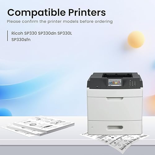 Miniatura 2 de GREENBOX Cartucho de tóner negro compatible SP 330 para impresora Ricoh 408288 SP 330 para impresora SP 330DN 330SFN 330SN 330DN 330SFN 330SN