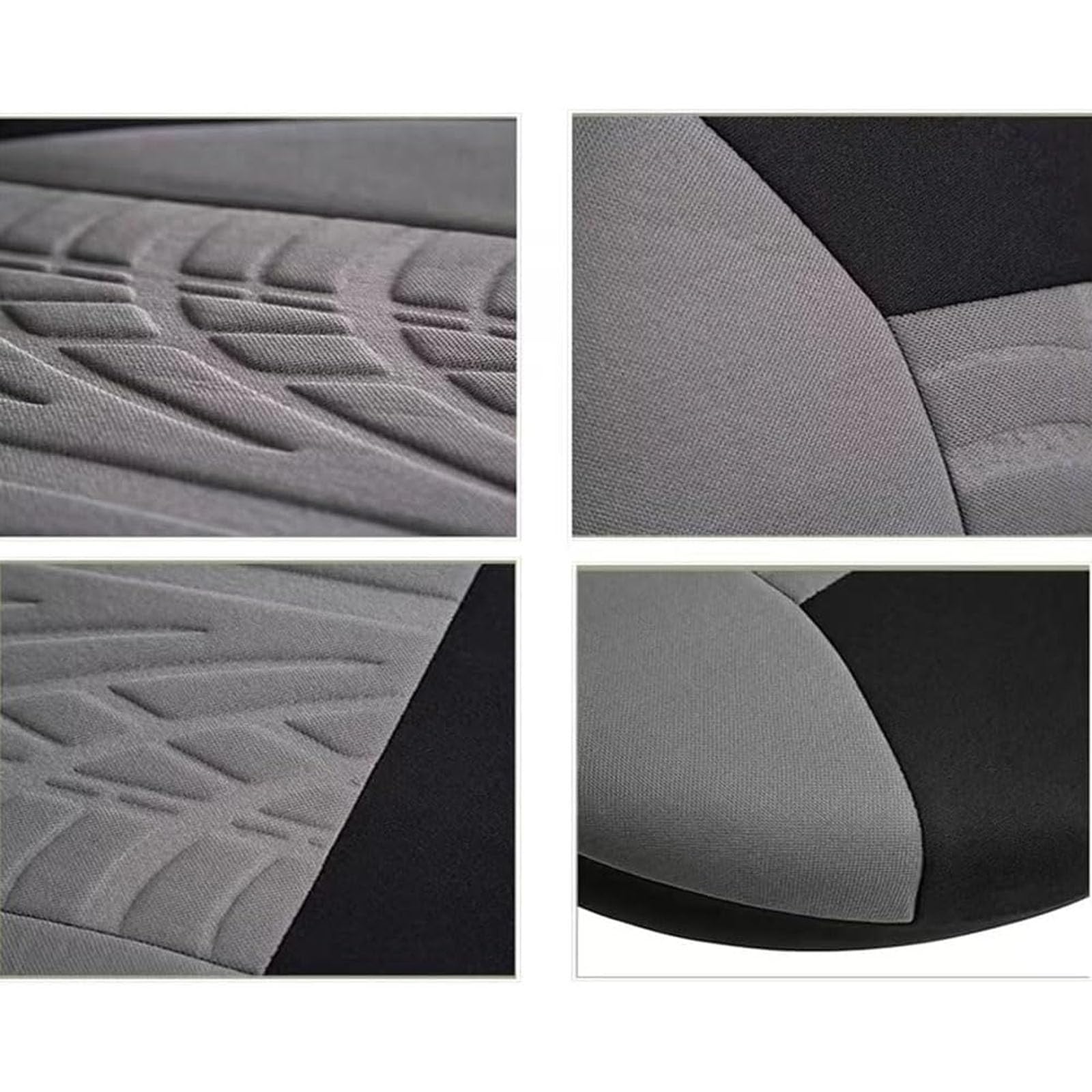 Voiture Ensembles De Housses Siège pour Seat Arona KJ 2018-2024, Housses De Siège Avant Et Arrière Antidérapant Accessoire, C/Grey