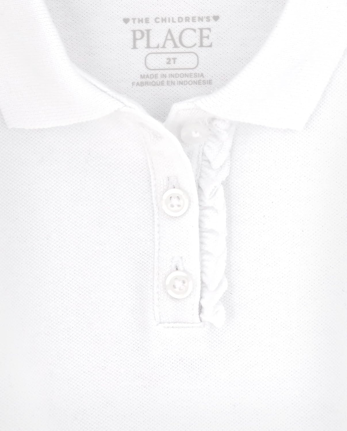 The Children's Place Girls' Toddler Mulipack Short Sleeve Ruffle Pique Polos - Image 2