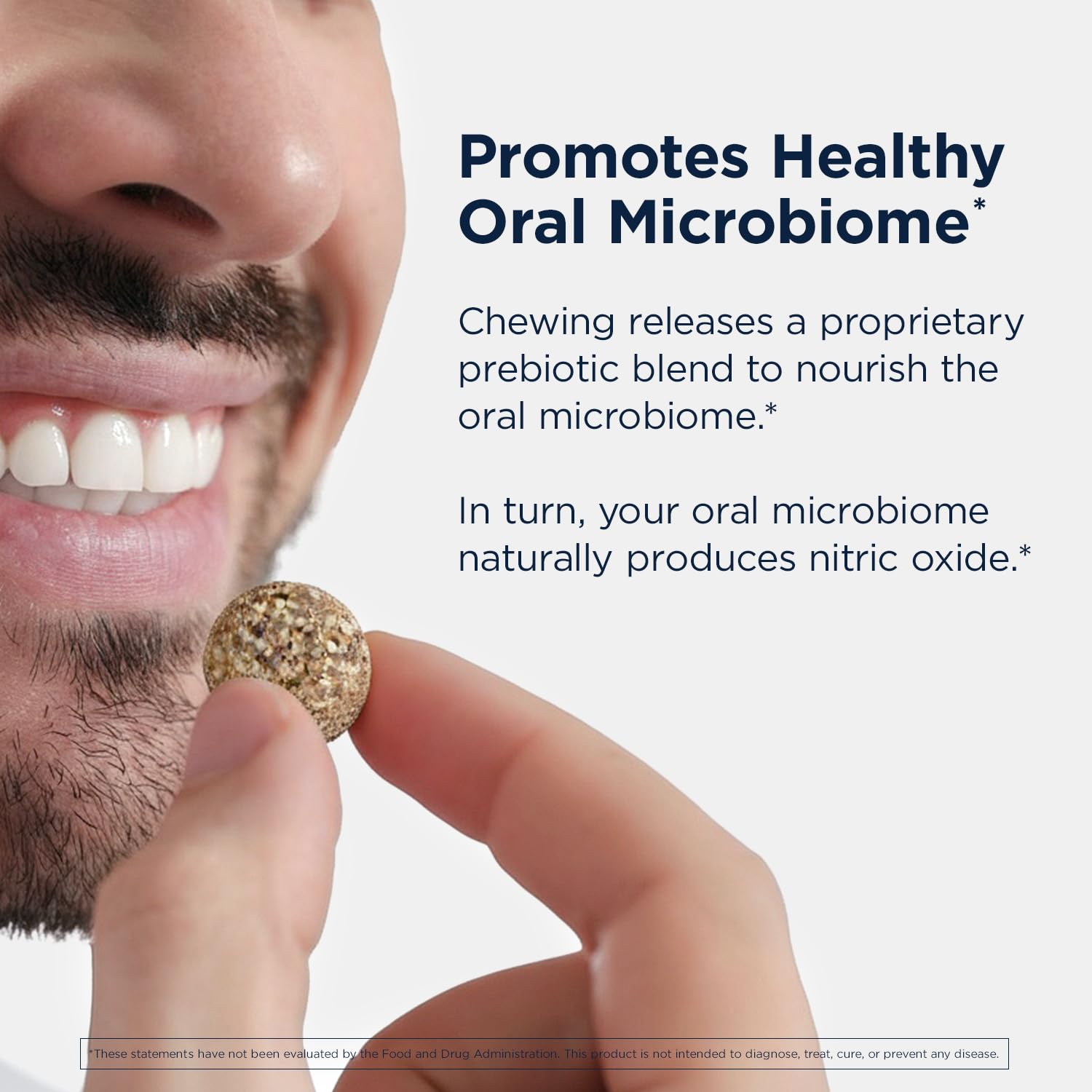 Designs for Health NOx Oral Microbiome Gum, Bright Berry - Nitric Oxide Booster Chewing Gum, Prebiotic Blend & Vitamin C - Vegan, Sugar Free (30 Pieces)