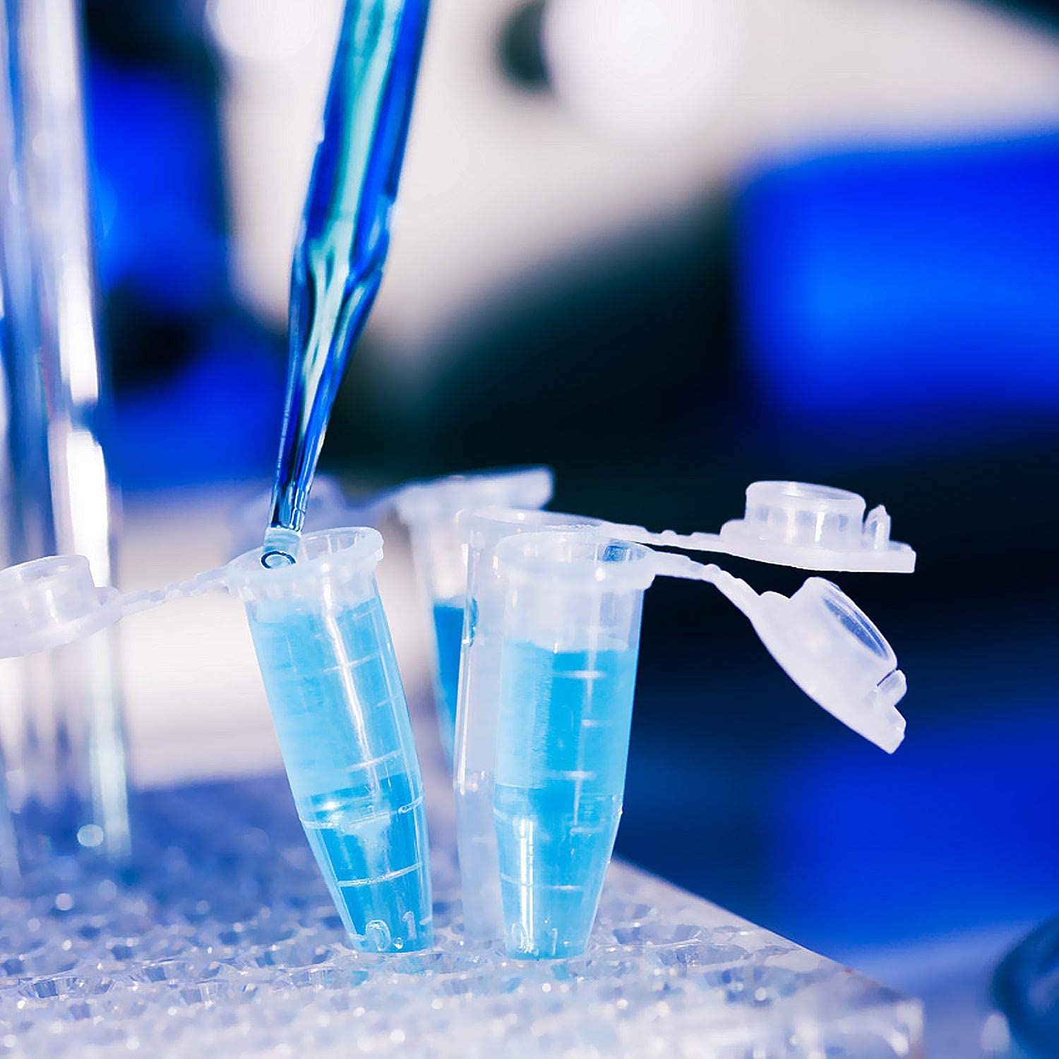 HUAZIZ 200 Pezzi 1,5 ml Plastica Centrifuga Provetta con Testa a Punta, Micro Provette da Laboratorio Conical Centrifuge Tubes Trasparente Graduata di Polipropilene con Tappo Piatto