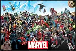 marvel マーベル展 コミックポスター 4枚セット 赤フレーム入 marvel マーベル展 コミックポスター 4枚セット 赤フレーム入