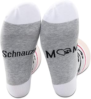 Schnauzer Socks Schnauzer Dog Mom Gift Schnauzer Mom Crew Socks Dog Owner Gifts Miniature Schnauzer Gifts for Women