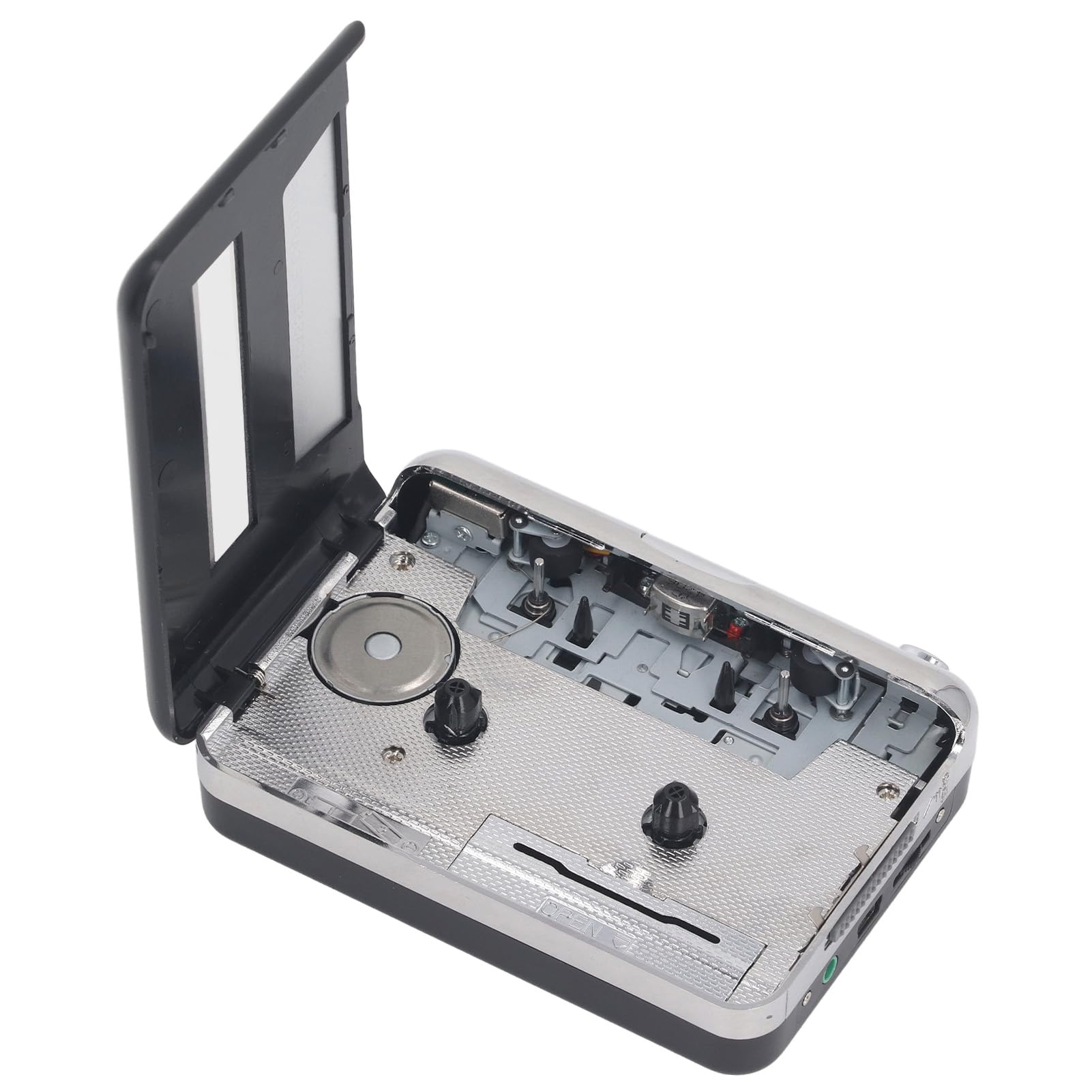 Reproductor de casete portátil, convertidor de casete USB a MP3 con auriculares, adaptador de reproductor de cinta de casete portátil para capturar música a CD,