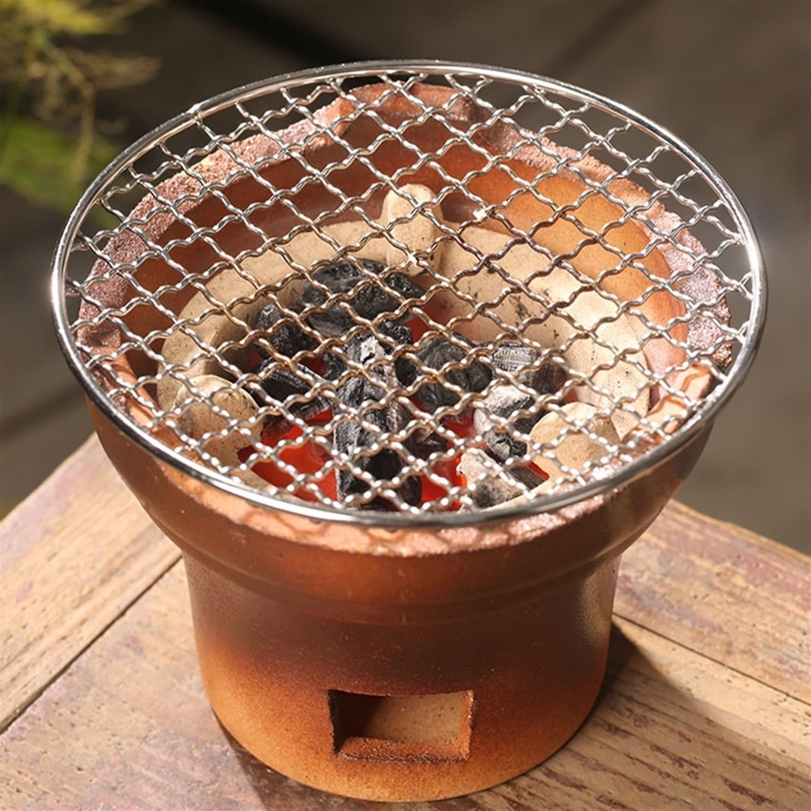 ruszt do grillowania, Siatkowe grille do grillowania Nieprzywierający stojak z siatki drucianej na węgiel drzewny(16.5cm Diameter)