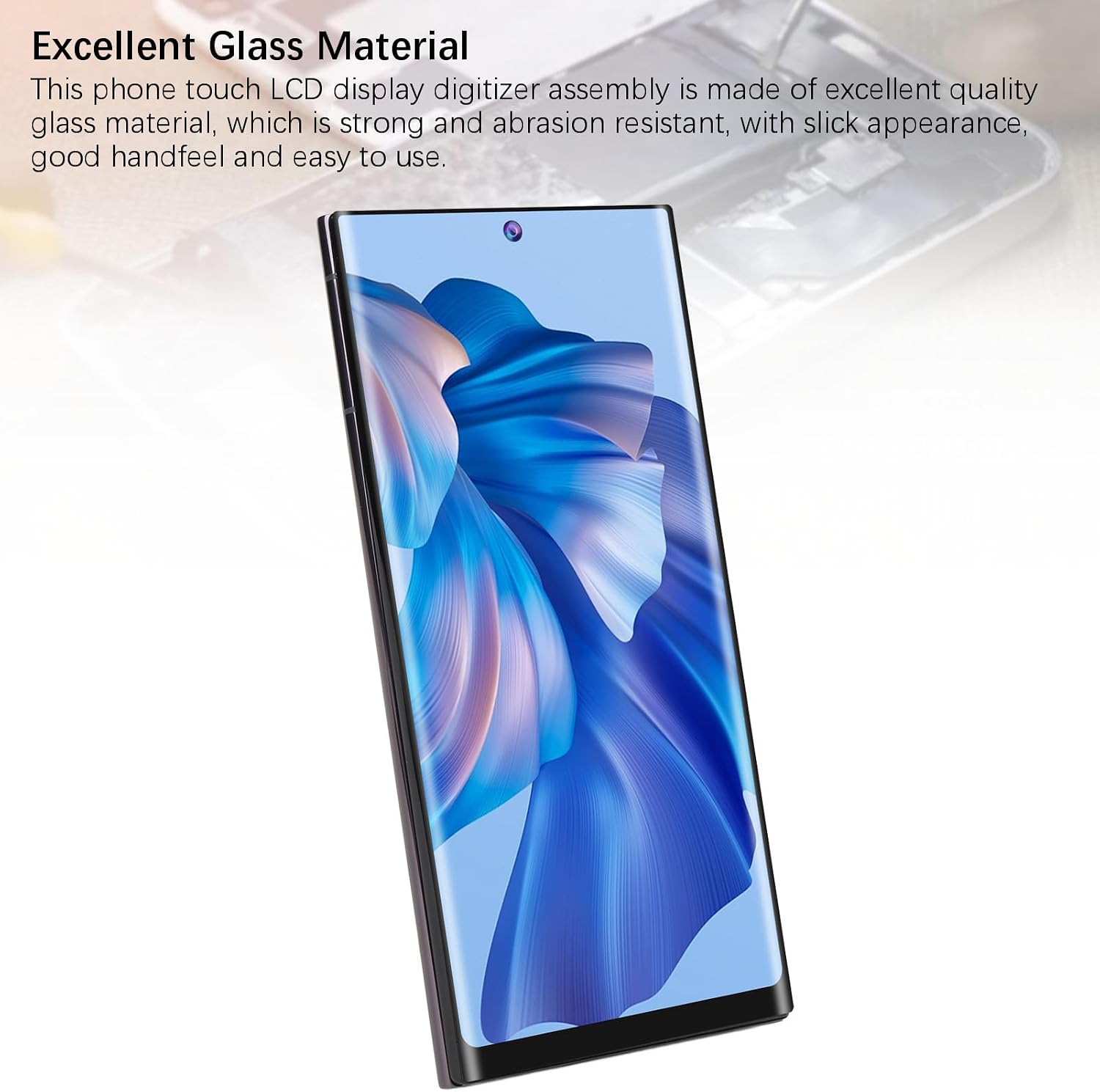Screen Replacement for S22 Ultra, 6.8 Inch 1080x2400 Resolution Incell LCD Digitizer Screen Touch Assembly Replacement, Screen Replacement Kit with Frame & Repair Tools