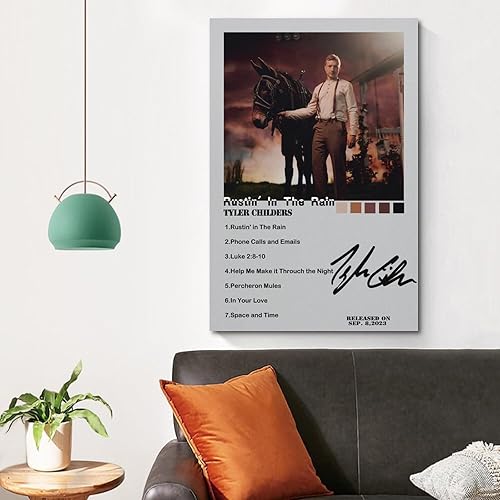 Miniatura 4 de CHYCYGDH Tyler Childers - Póster musical para decoración de dormitorio, 12 x 18 pulgadas (11.8 x 17.7 in), estilo 1