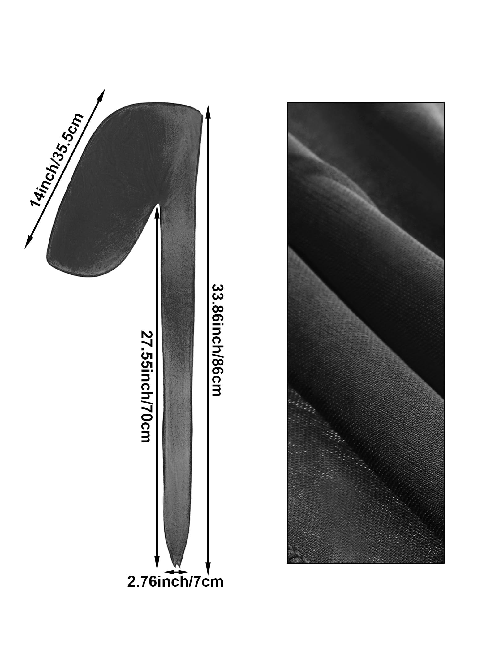 Geyoga 4 Pieces Kids Silky Durag with Wave Caps Set Unisex Baby Durags Long Tail and Wide Strap Headwraps Turban Beanies (Black, Black)