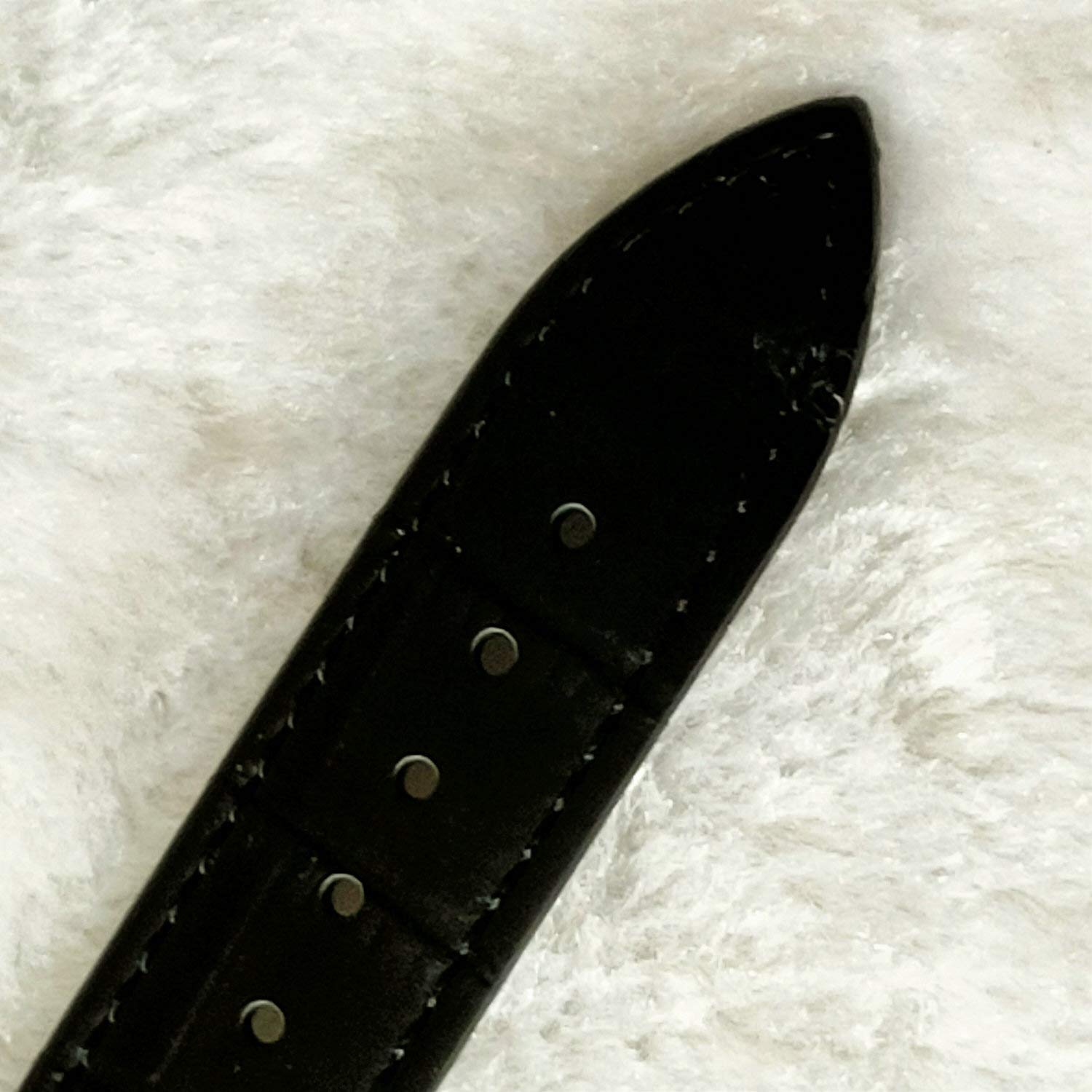 Damen Totenkopfuhr Mechanischer Handaufzug Leder Band Armbanduhr Schwarz