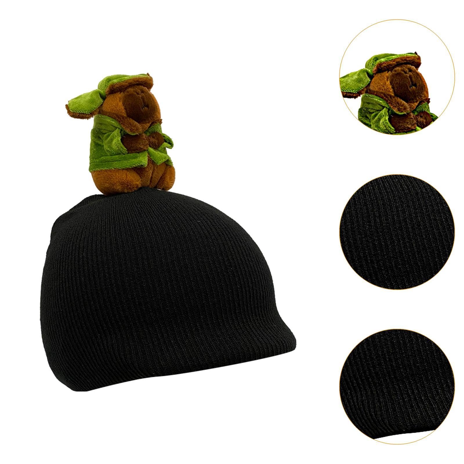 Housse De Casque Ski Capybara – Déco Hiver Mignonne Et Chaude, élastique 55-62 Cm, Pour Snowboard, Vélo, Sports D’hiver
