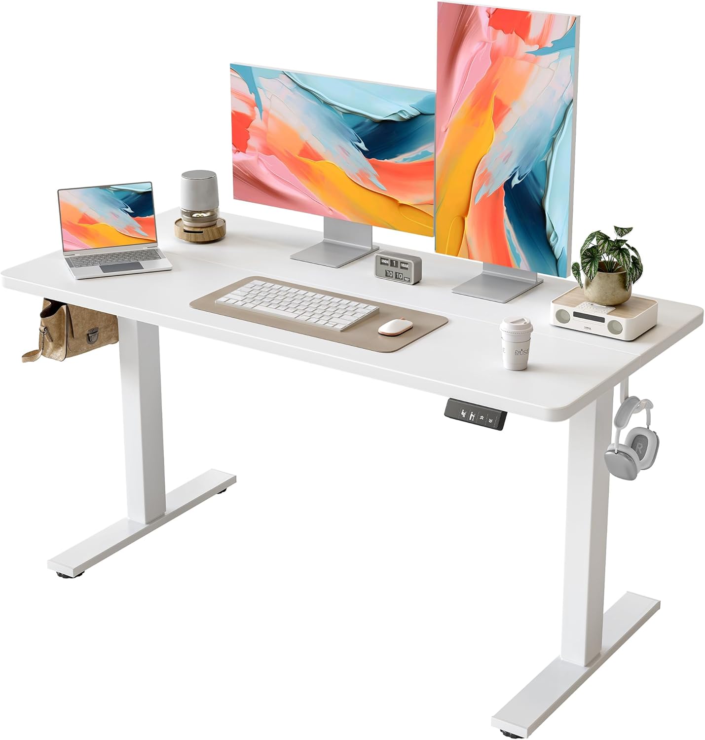 TIQLAB Electric Standing Desk 55×24 inch Splice Board