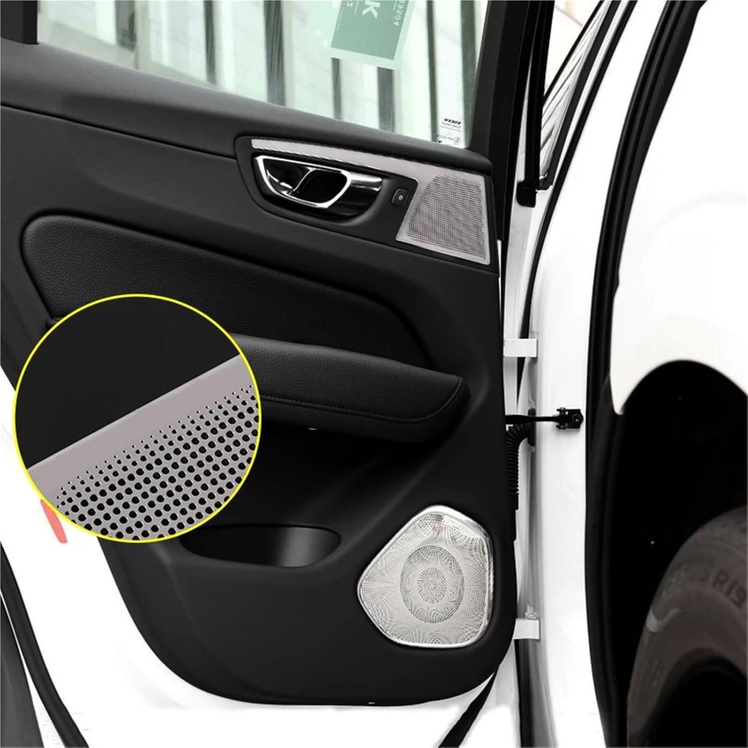 Car Styling Compatible for Volvo Xc60 2018-2024 2025 Speakers Decoration Car Door Audio Cover Protective Cover Horn Frame Car Accessories