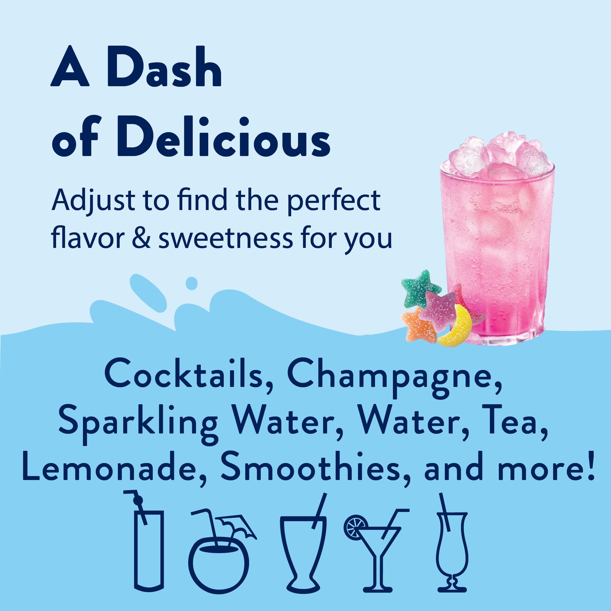 Jordan's Skinny Mixes Sugar Free Syrup Trio Sampler Pack – Mermaid, Unicorn & Cotton Candy, As Seen on Watertok, Drink Mix for Iced Tea, Lemonade & More, Zero Calorie, 12.6 Fl Oz Each (pack of 3)