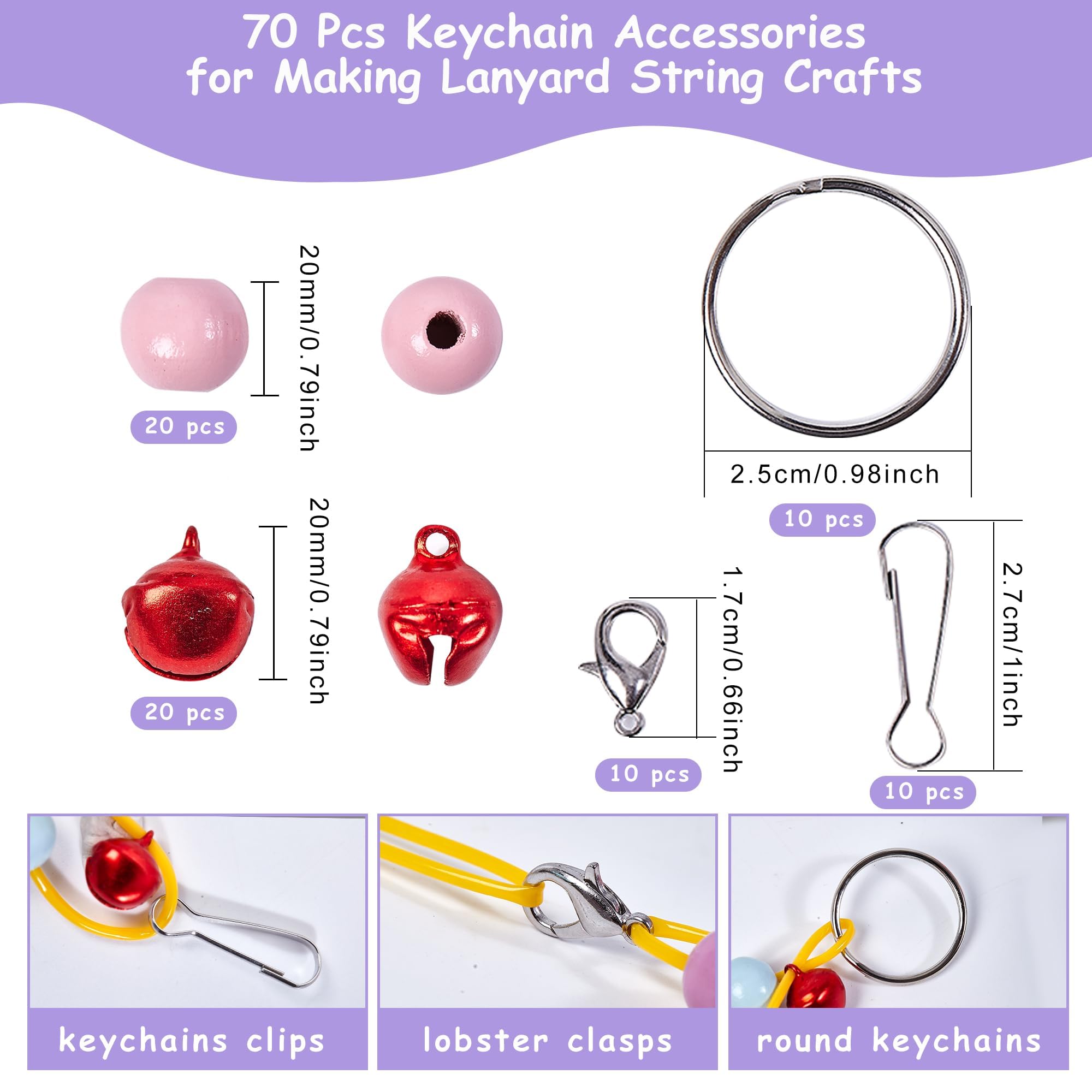 200 Pièces Pour Scoubidou Fil Paillette, Pour Scooby Doo Fil, 1,8 Mm X 1 M Fils Pour Scoobidoos Fils, Fil Elastique Cordon Colorés Pour Bracelets Colliers, Avec Porte-clés Et Crochet